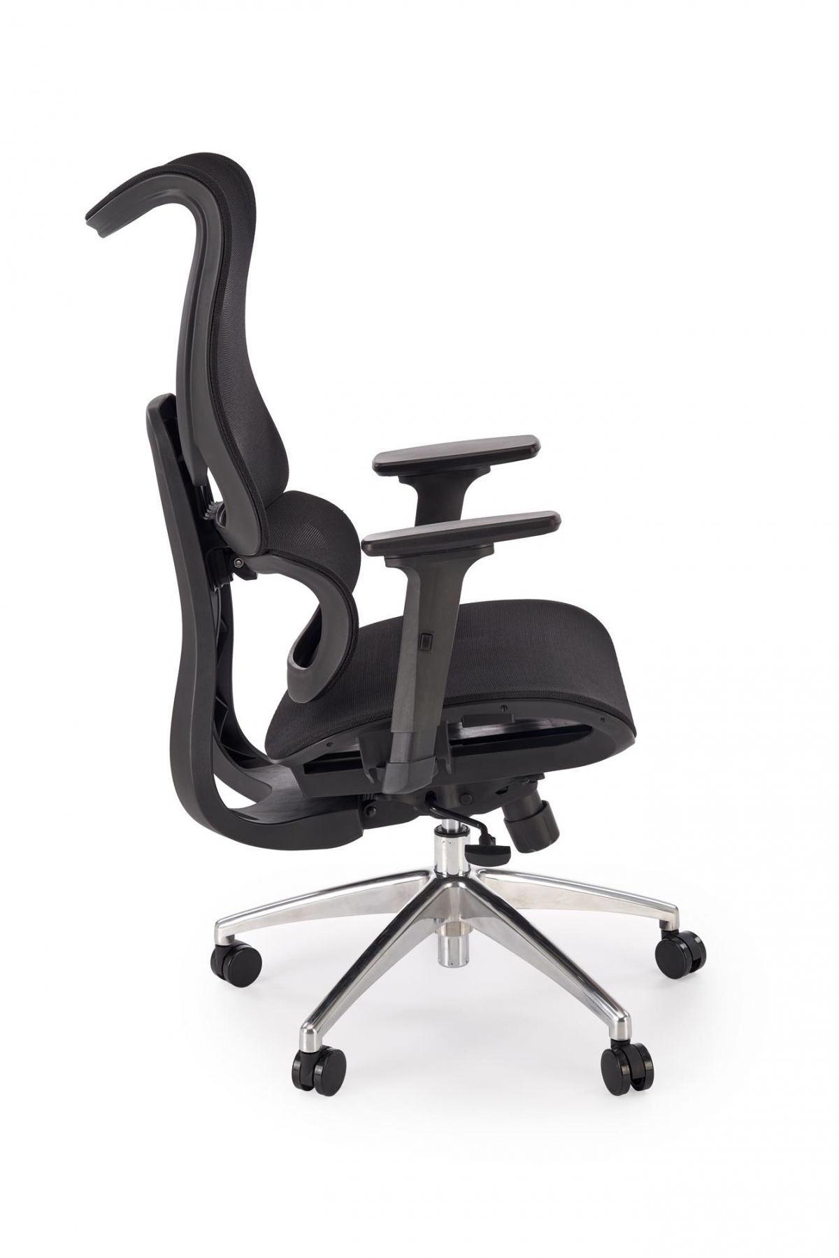 Ergonomická kancelárska stolička Casilo - čierna ekokoža Kreslo ergonomiczny Casilo otočna - Čierny