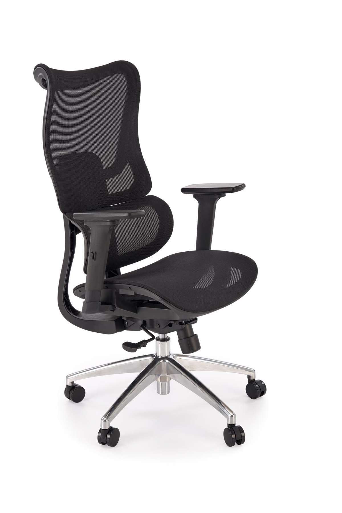 Ergonomická kancelárska stolička Casilo - čierna ekokoža Kreslo ergonomiczny Casilo otočna - Čierny