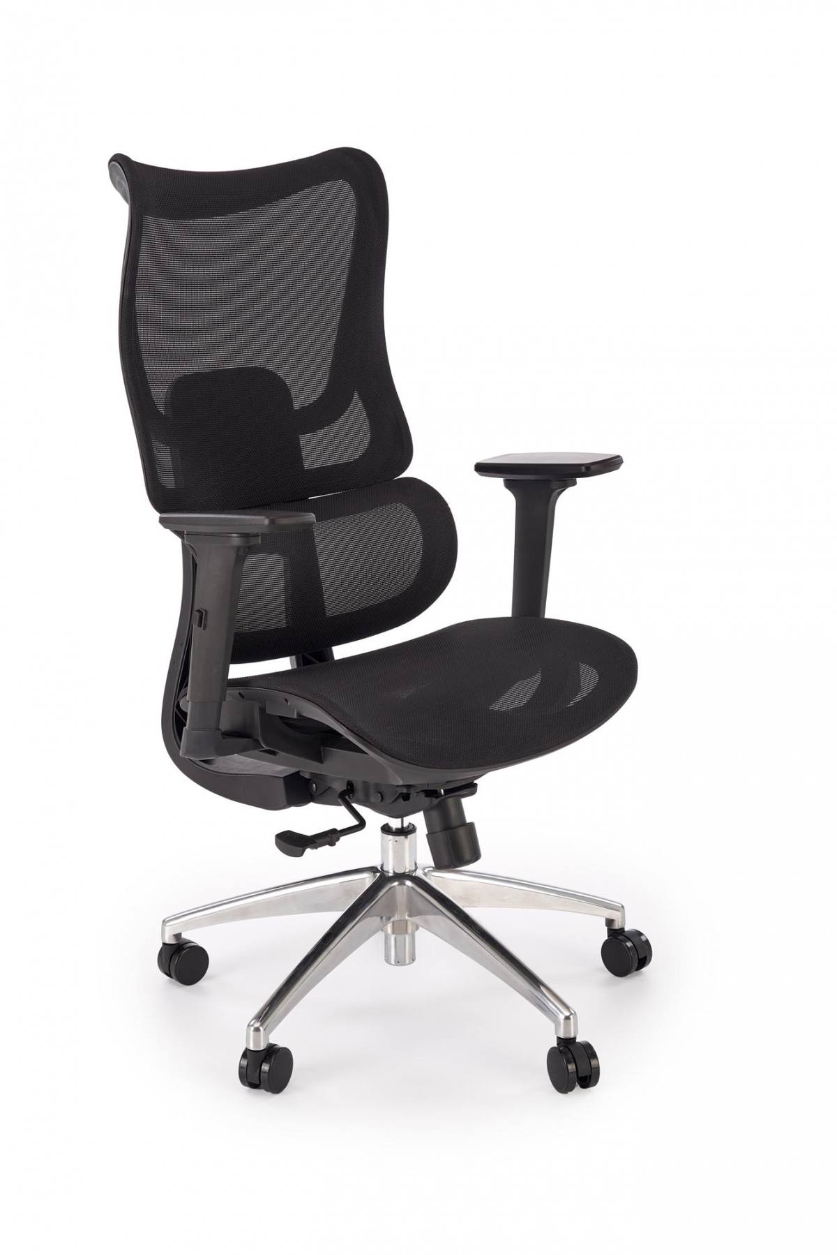 Ergonomická kancelárska stolička Casilo - čierna ekokoža Kreslo ergonomiczny Casilo otočna - Čierny