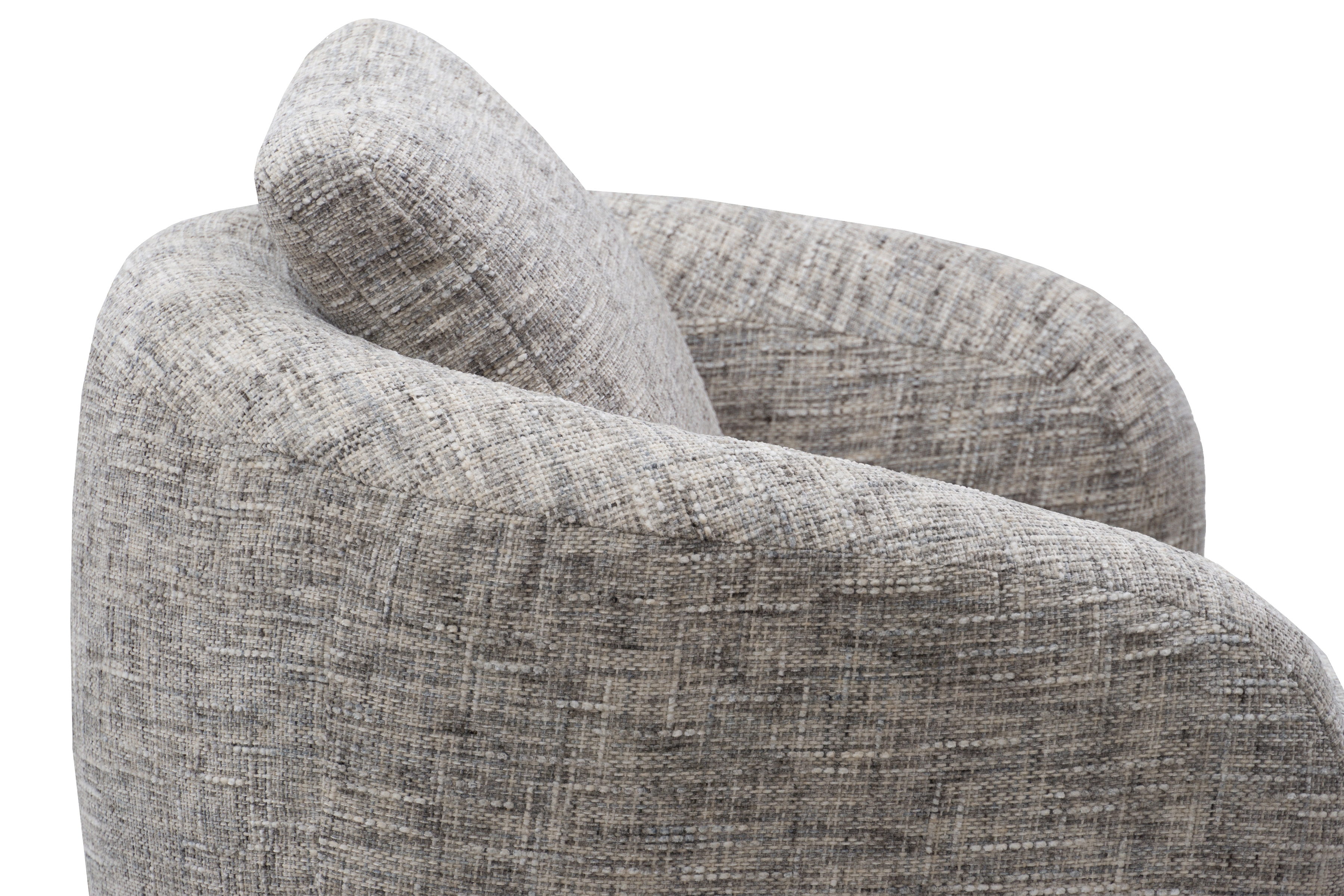 Otočné kreslo Finezal - sivá pletenina Tracy 211-12 Kreslo Finezal otočna - šedá plecionka Tracy 211-12