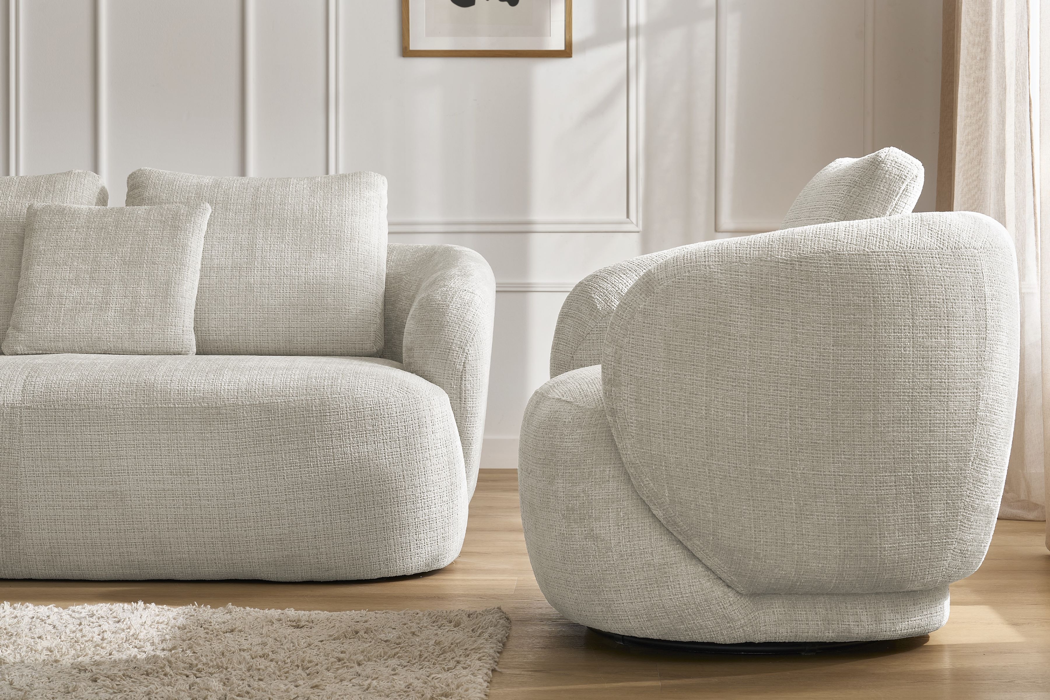 Čalúnené otočné kreslo Finezal Kreslo Finezal otočna