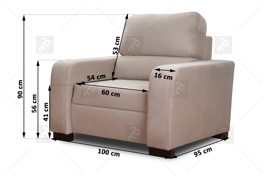 Křeslo Fino Rozměry křesla fino