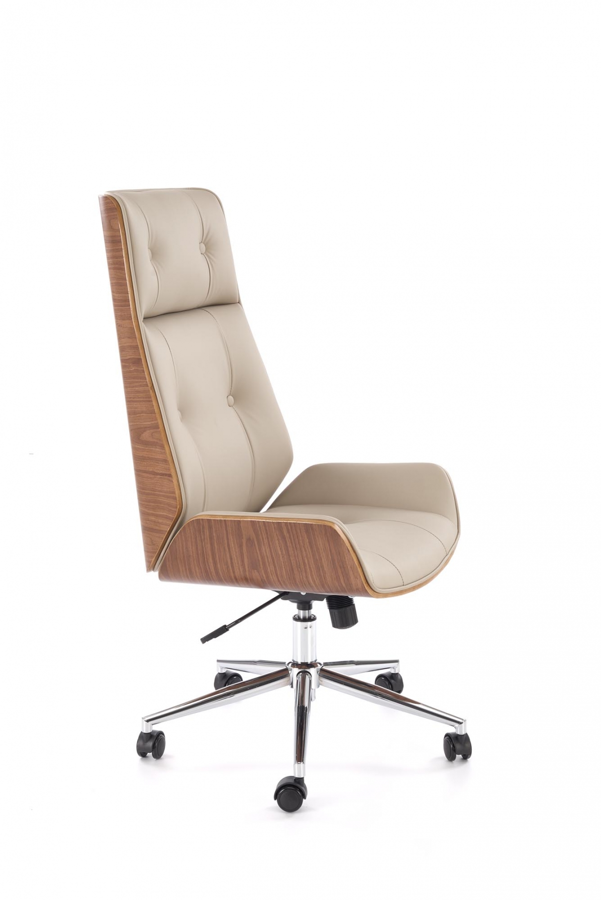 Kancelářská židle Benaro - ořech / béžová Křeslo gabinetowy Benaro obrotowy - ořech / béžová