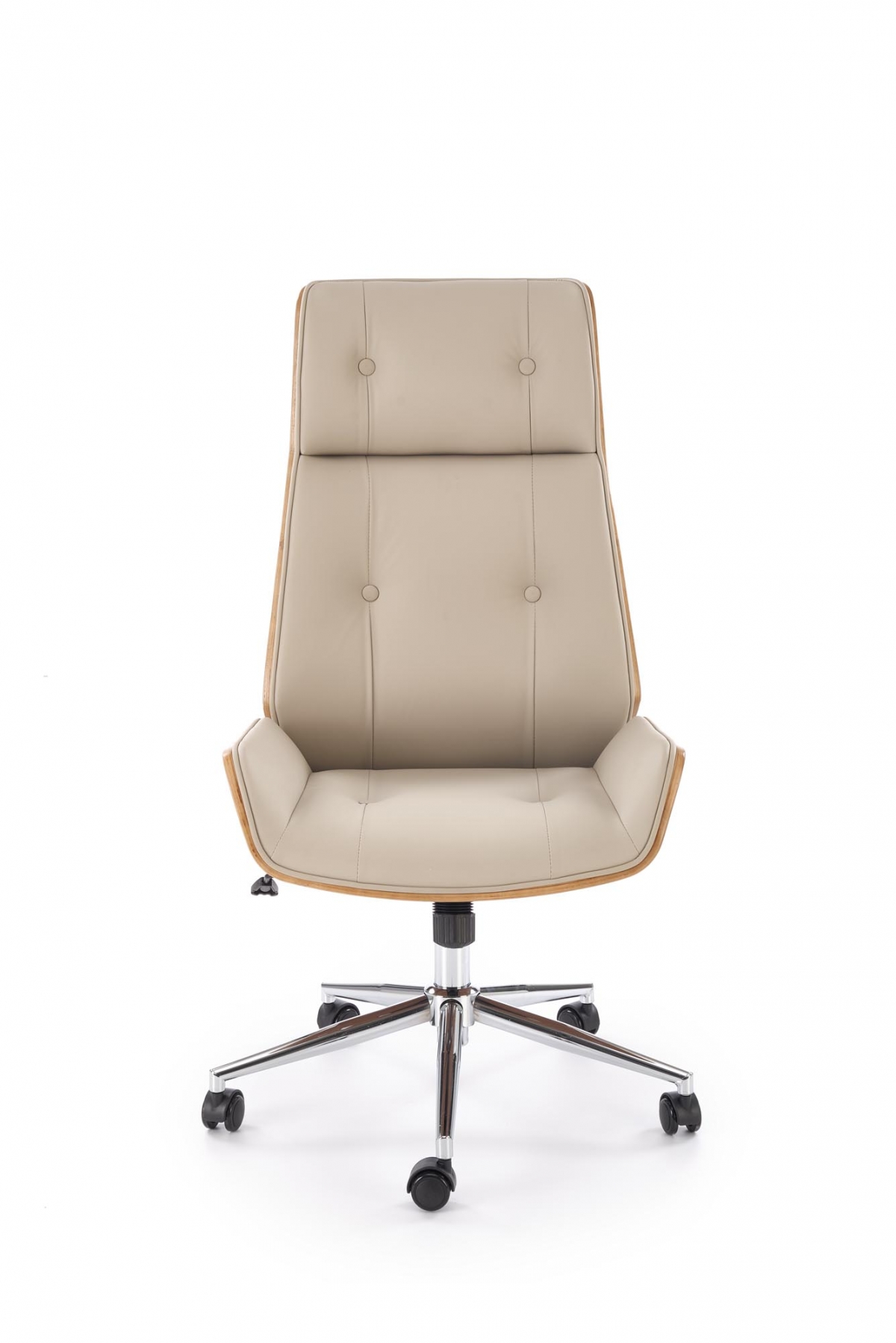 Kancelářská židle Benaro - ořech / béžová Křeslo gabinetowy Benaro obrotowy - ořech / béžová