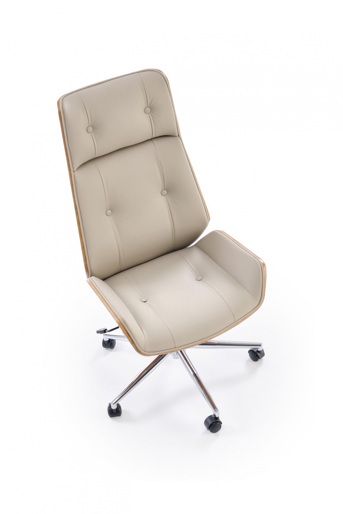 Kancelářská židle Benaro - ořech / béžová Křeslo gabinetowy Benaro obrotowy - ořech / béžová