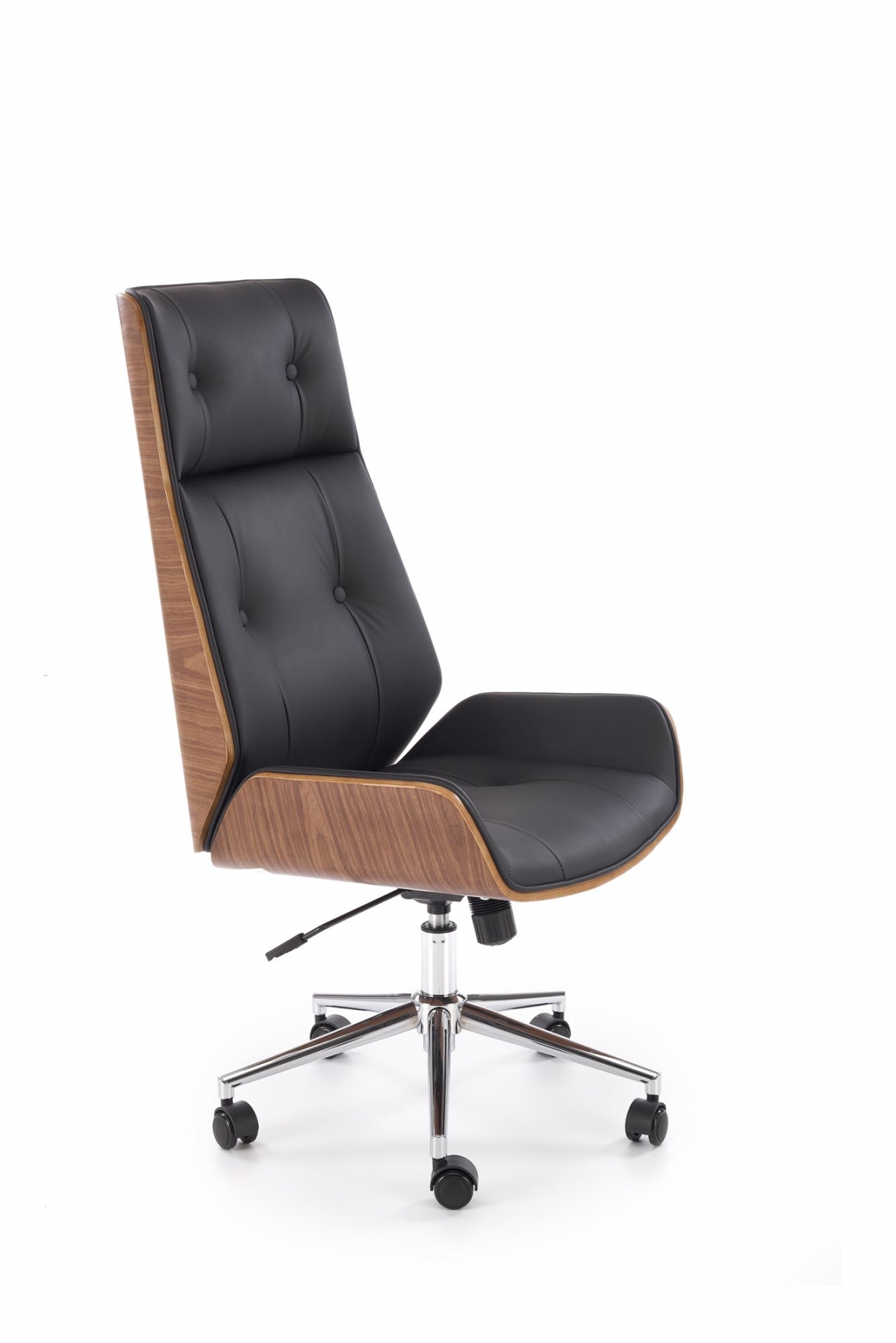 Kancelárska stolička Benaro - orech / čierna Kreslo kancelárske Benaro otočna - orech / čierny 