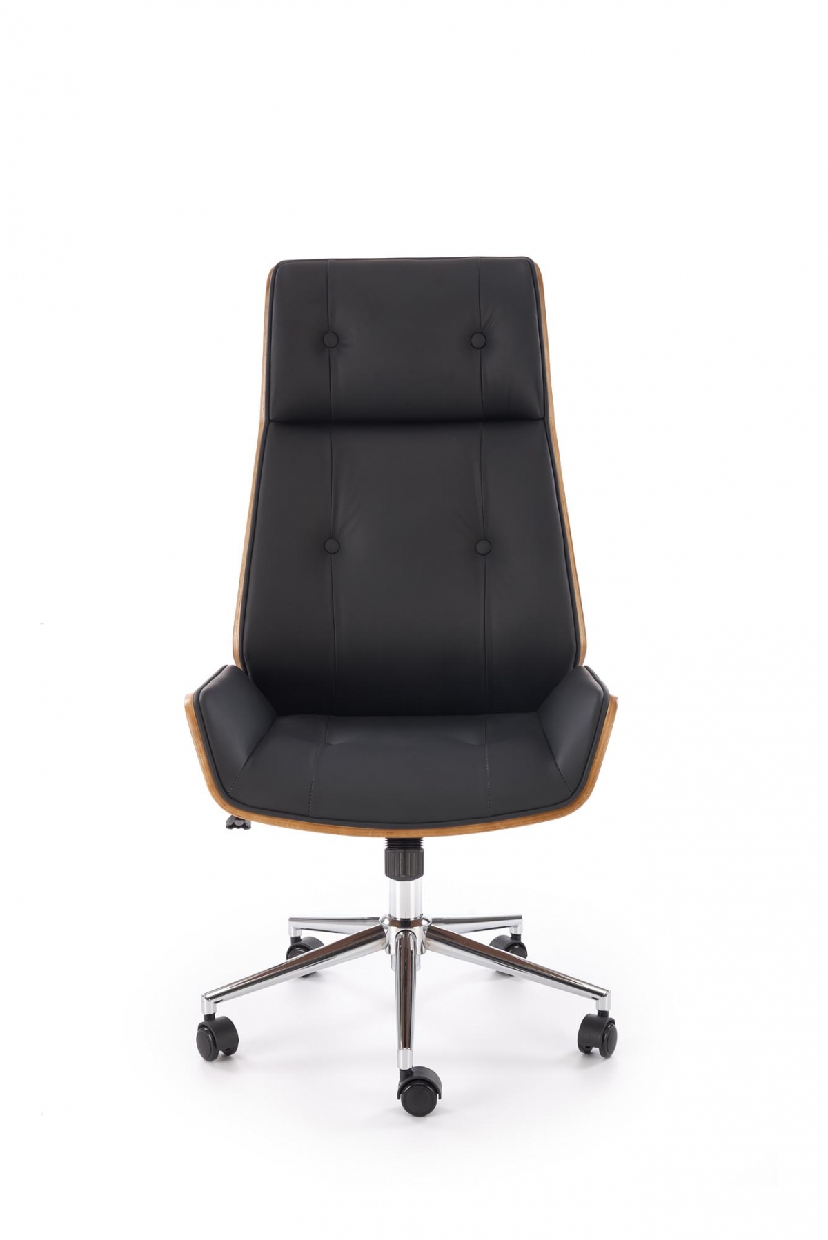 Kancelárska stolička Benaro - orech / čierna Kreslo kancelárske Benaro otočna - orech / čierny 