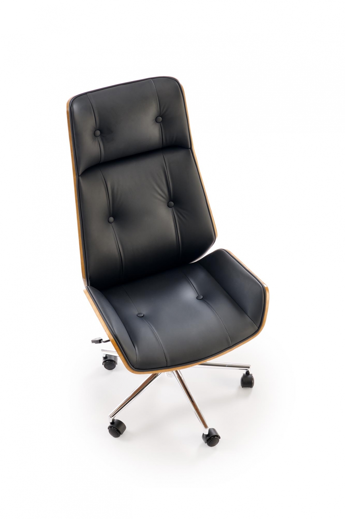 Kancelárska stolička Benaro - orech / čierna Kreslo kancelárske Benaro otočna - orech / čierny 