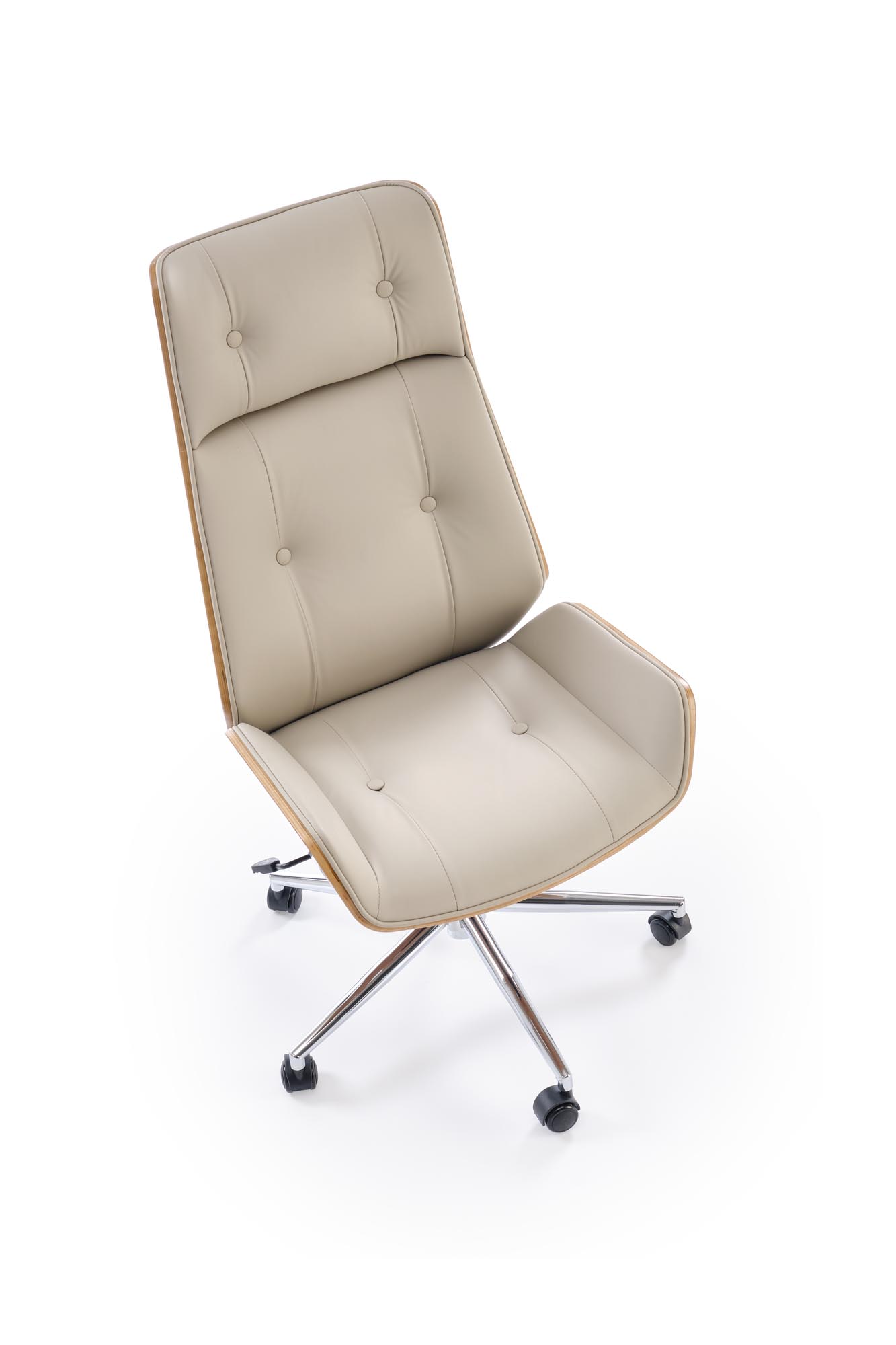 Kancelářská židle Benaro - ořech / béžová Křeslo gabinetowy benaro obrotowy - ořech / béžová