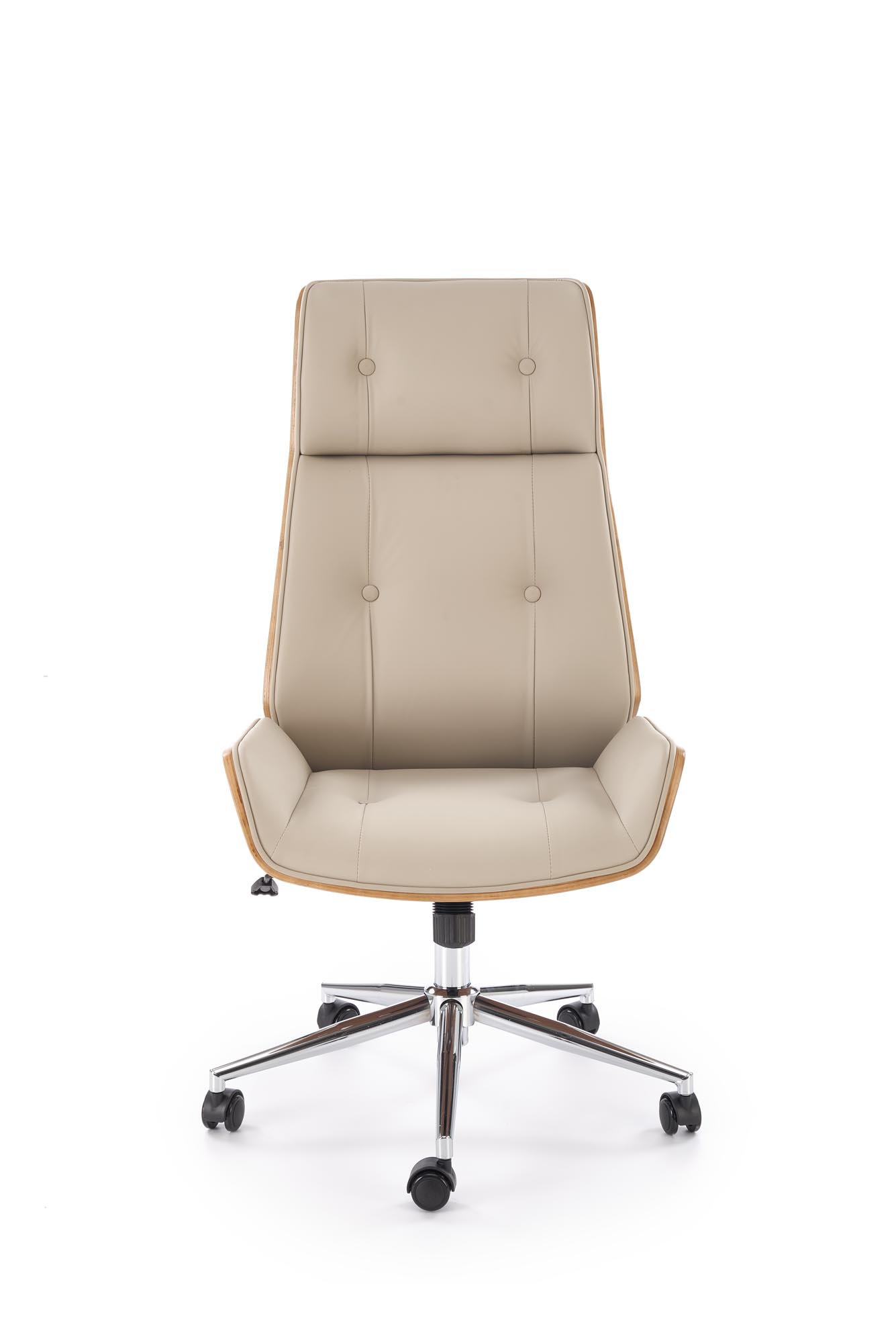 Kancelářská židle Benaro - ořech / béžová Křeslo gabinetowy benaro obrotowy - ořech / béžová
