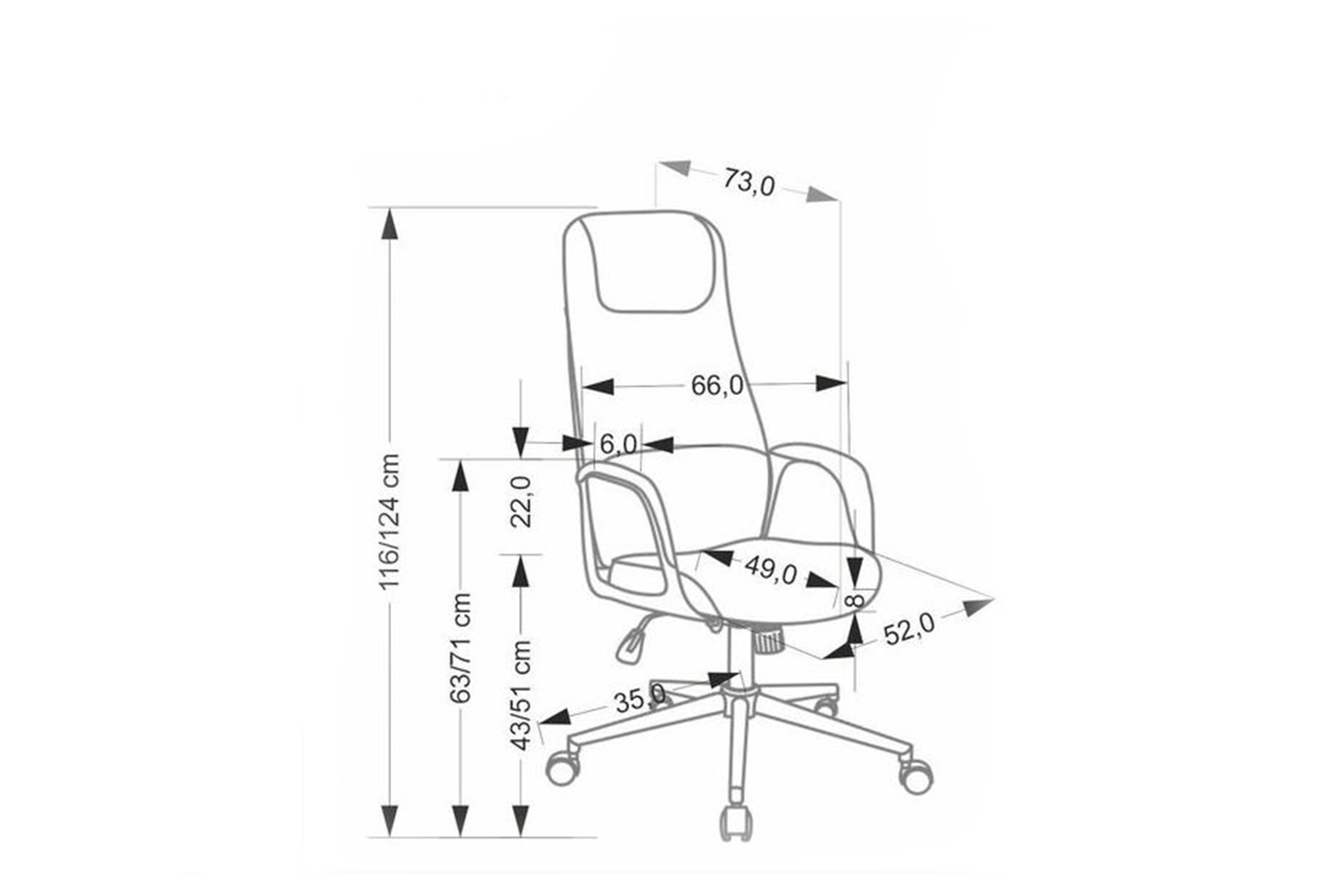 Kancelárska stolička Trivor - sivá Kreslo kancelárske Trivor otočna - Popolový 