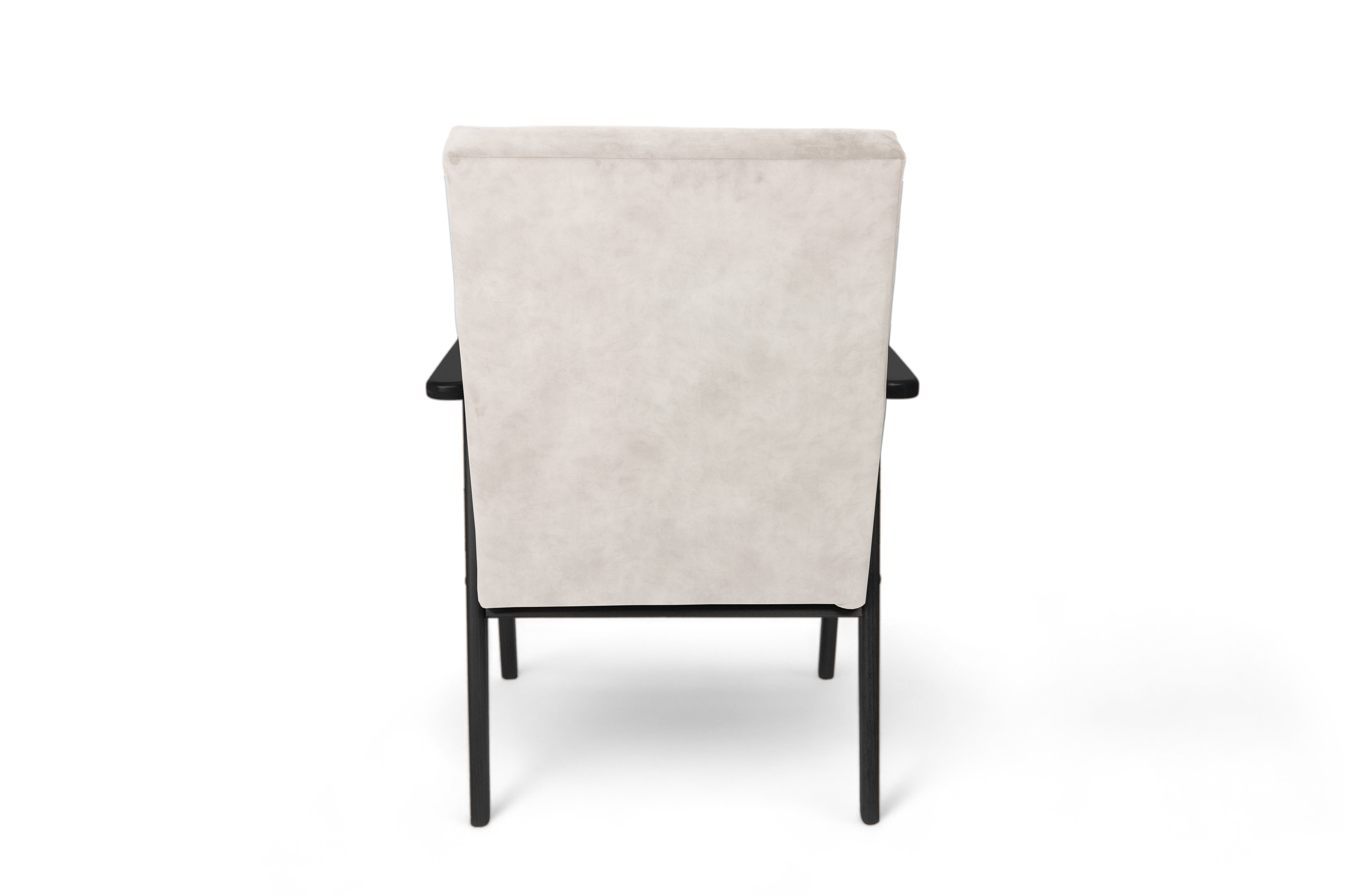 Klubové kreslo PRL - béžový zamat Cloud 03 s ľahkým čistením / čierne nožičky Kreslo Klubový PRL - béžový welwet ľahkočistiaci Cloud 03 / Čierny 