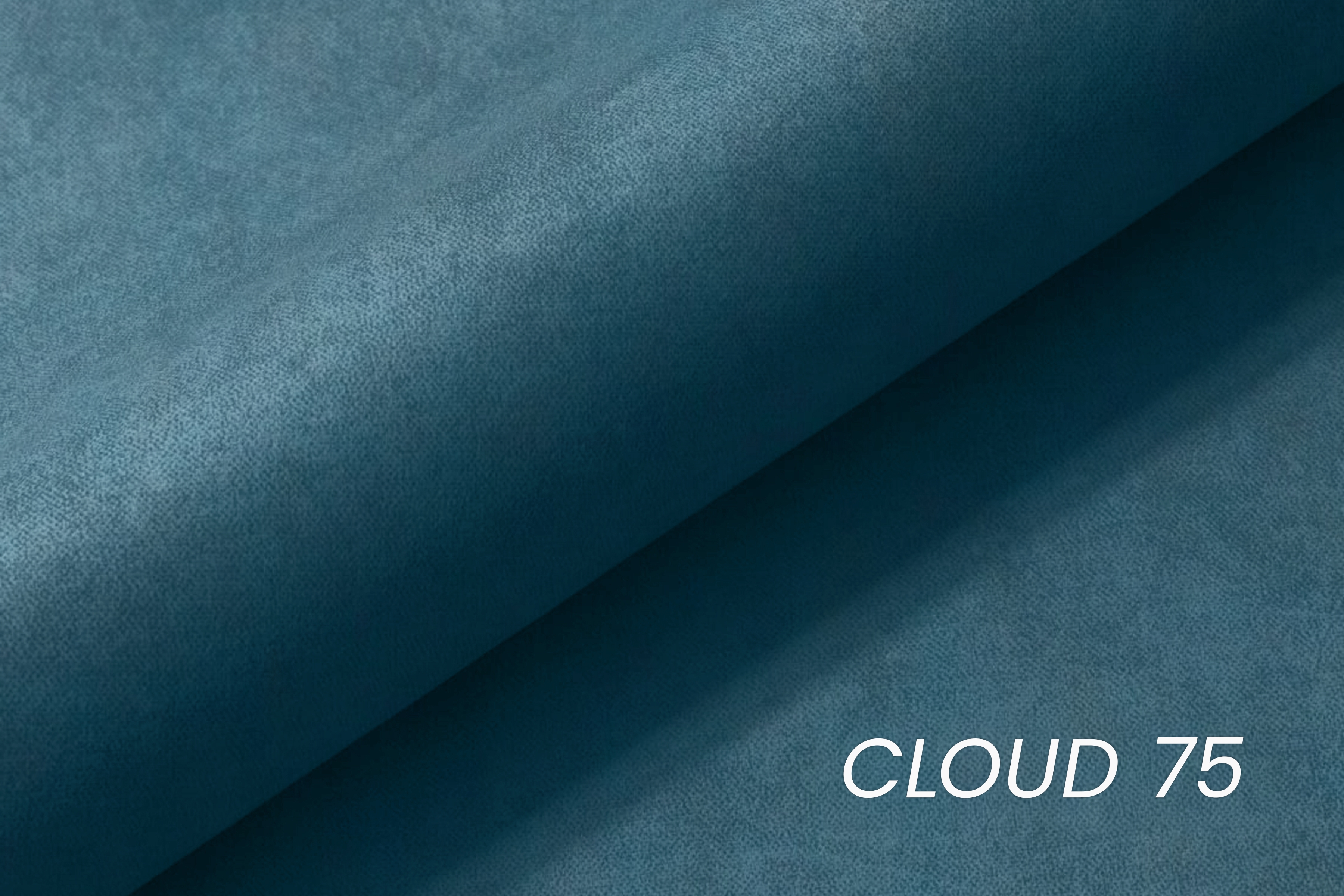 Křeslo klubové PRL - modrý snadno čistitelný samet Cloud 75 / nohy tmavý rustikál Křeslo klubové PRL - modrá welwet snadno čistitelný Cloud 75 / tmavý rustikal 