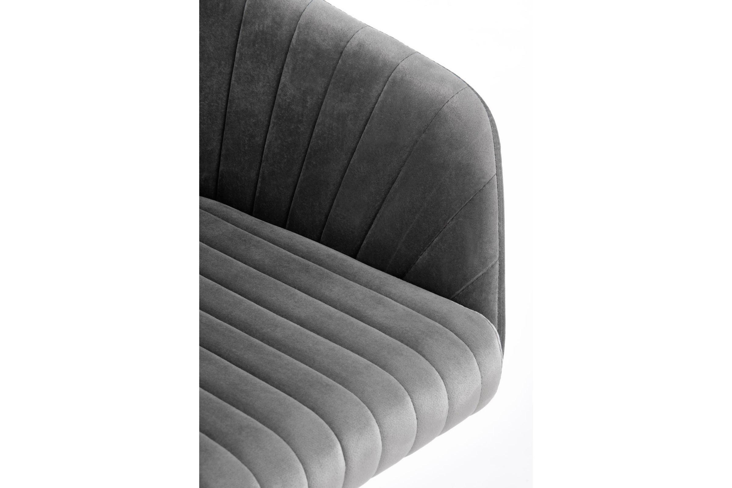 Kancelárske kreslo Folzi - sivý zamat HLR 18 Kreslo otočna Fresco z podlokietnikami - Popolový velvet