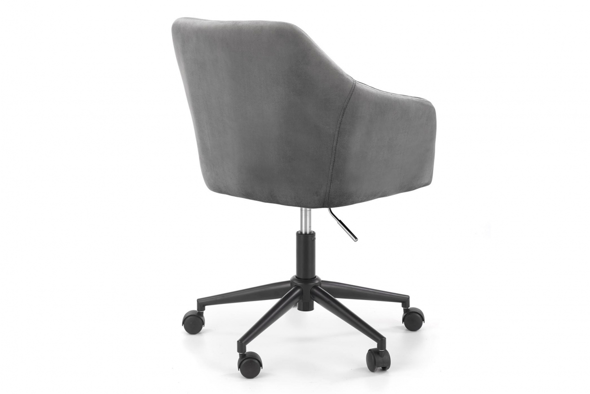Kancelárske kreslo Folzi - sivý zamat HLR 18 Kreslo otočna Fresco z podlokietnikami - Popolový velvet