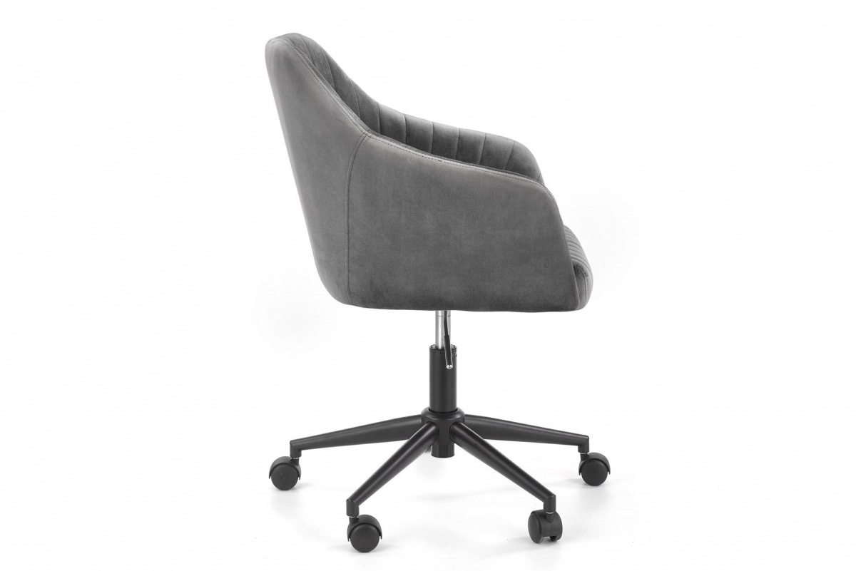 Kancelárske kreslo Folzi - sivý zamat HLR 18 Kreslo otočna Fresco z podlokietnikami - Popolový velvet