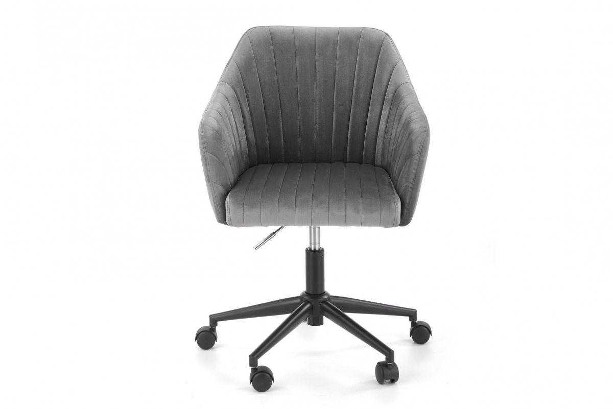 Kancelárske kreslo Folzi - sivý zamat HLR 18 Kreslo otočna Fresco z podlokietnikami - Popolový velvet