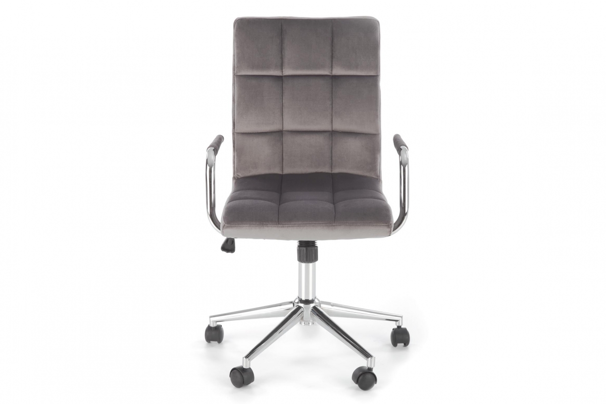 Kancelárske kreslo Silma s opierkami - sivý zamat Bluvel 14 Kreslo otočna Gonzo 4 z podlokietnikami - Popolový velvet