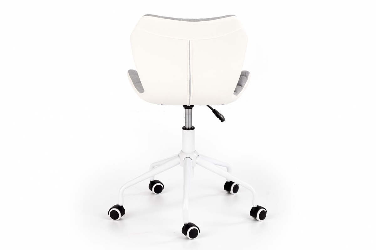 Otočné kreslo Tamajo 3 - svetlosivé / biele Kreslo otočna Matrix 3 - svetlý Popolový / Biely