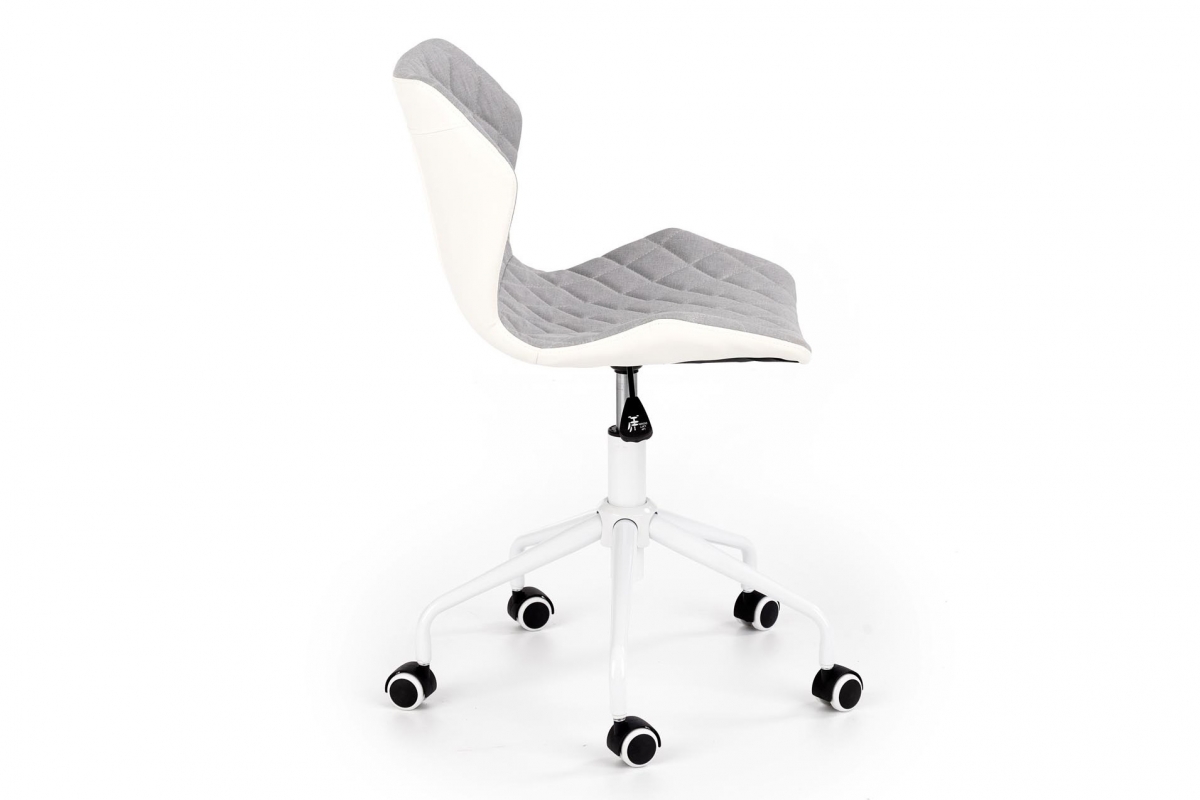 Otočné kreslo Tamajo 3 - svetlosivé / biele Kreslo otočna Matrix 3 - svetlý Popolový / Biely