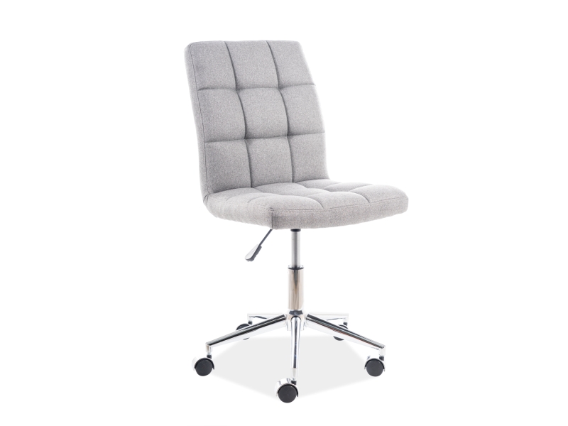 Židle kancelářská Q-020 šedý materiál  Křeslo otočné q-020 šedý materiál