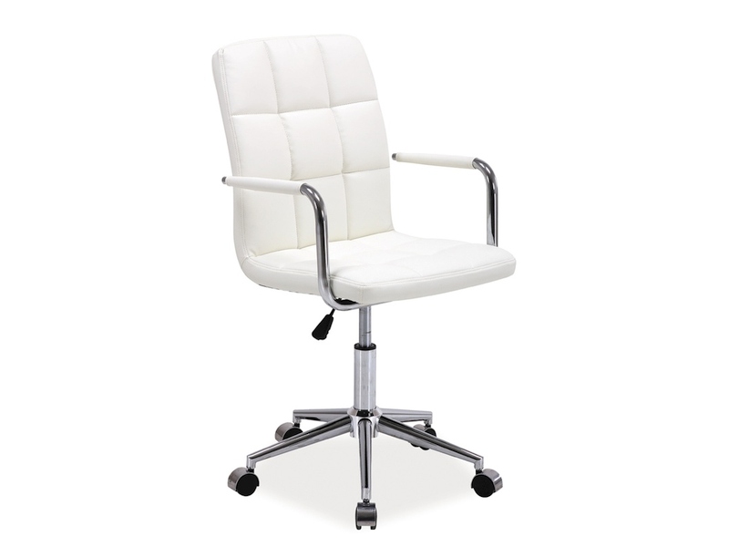 Kancelárska Stolička Q-022 biely  Kreslo otočna q-022 biaLy 