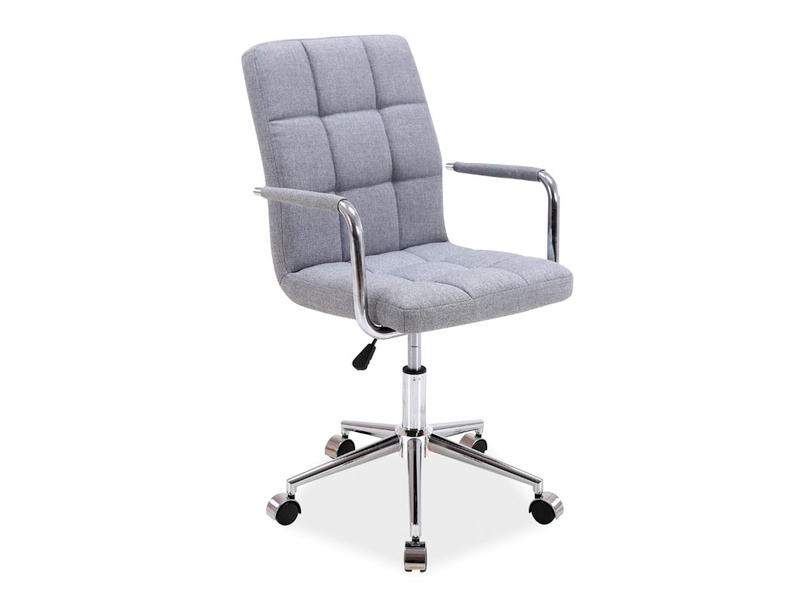Židle kancelářská Q-022 - šedá Křeslo otočné q-022 šedý materiál