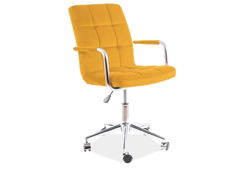 Židle kancelářská Q-022 VELVET CURRY BLUVEL 68 Křeslo obrotowy q-022 velvet curry bluvel 68