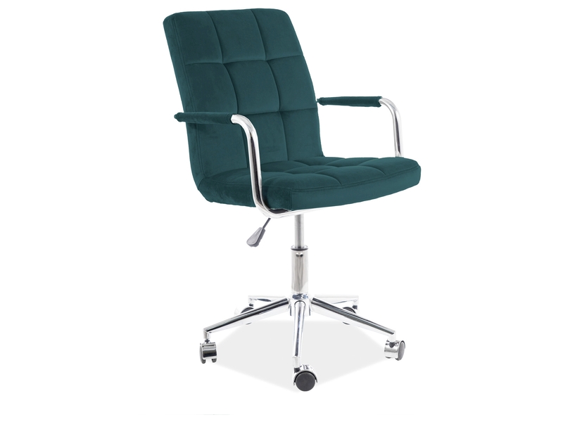 Židle kancelářské Q-022 VELVET  Zelený BLUVEL 78 Křeslo otočné q-022 velvet  Zelený bluvel 78