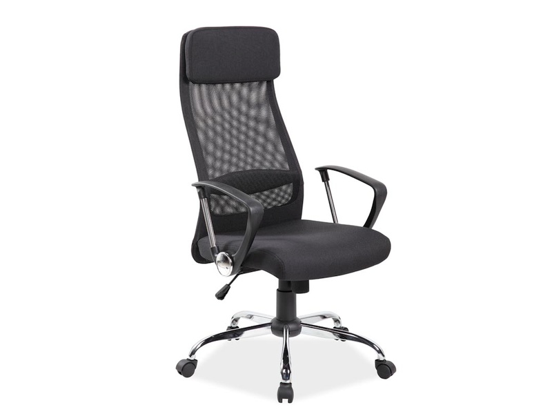 Židle kancelářská Q-345 Černý  Křeslo obrotowy q-345 Černý 