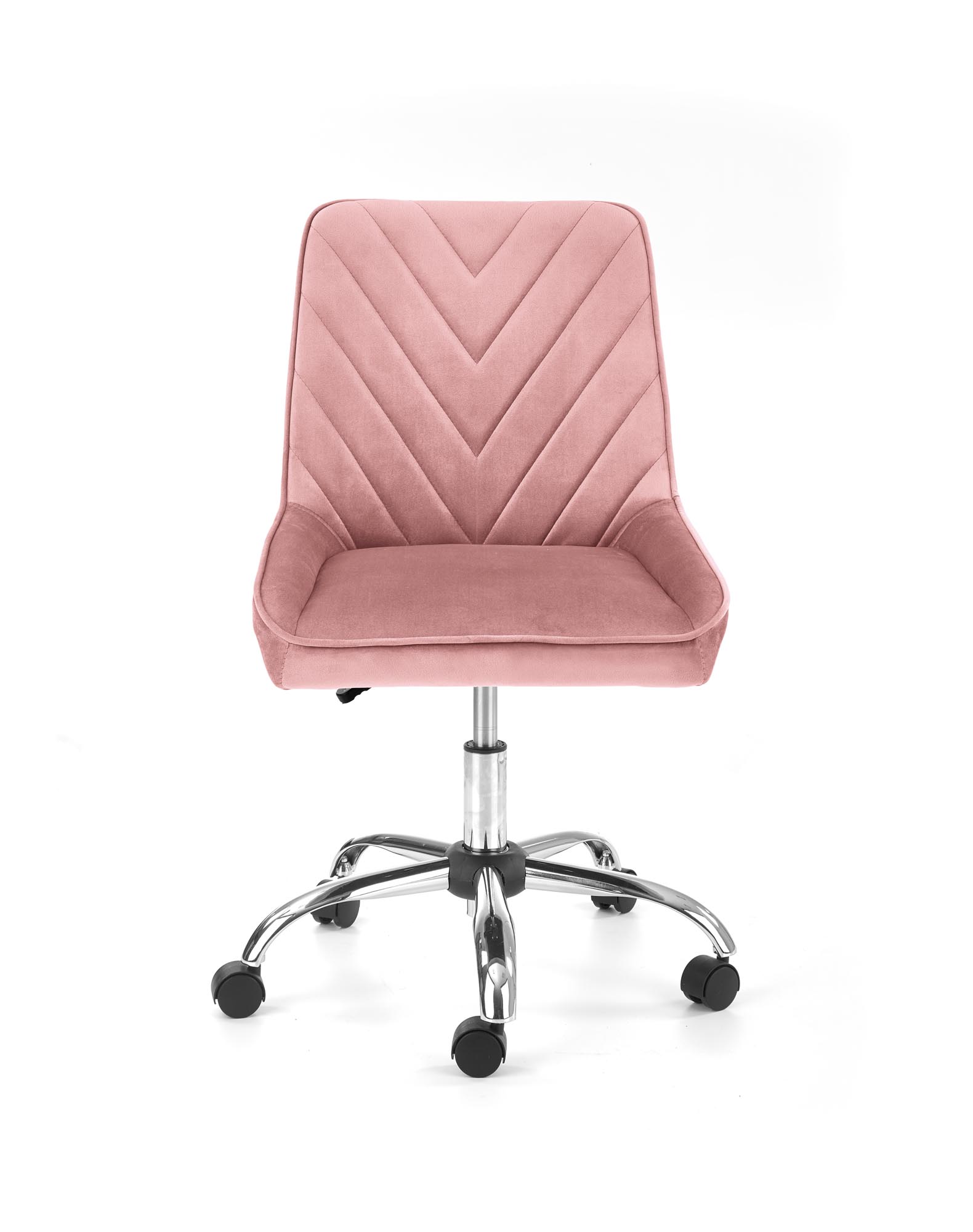 RICO gyerek fotel - rózsaszín bársony Otočné křeslo rico - Růžová velvet