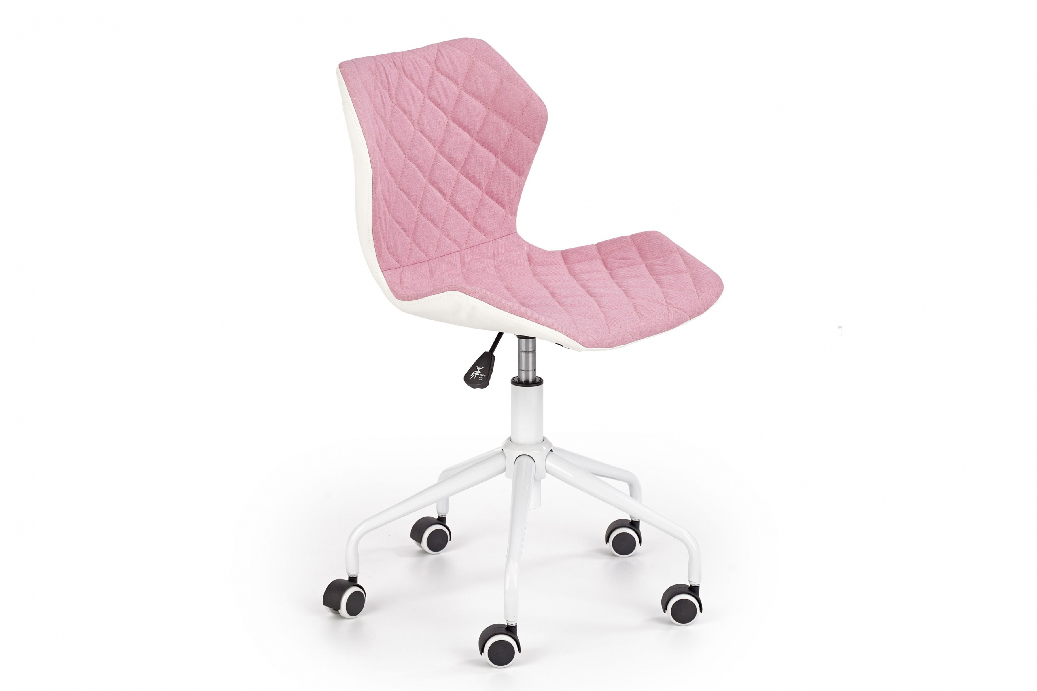 Otočné křeslo Tamajo 3 - světle růžové / bílá Křeslo obrotowy Tamajo 3 - světlý Růžová / bílá