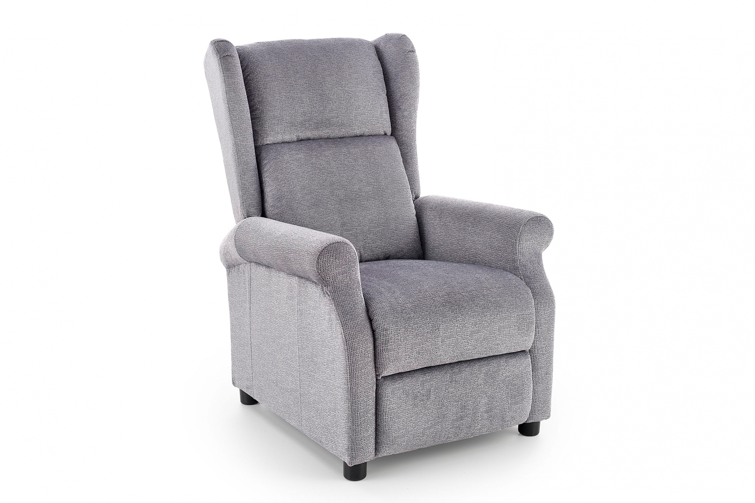 Rozkládací masážní křeslo Agustin M - popelavé Křeslo rozkládací Agustin M funkcja masazu - popelavá