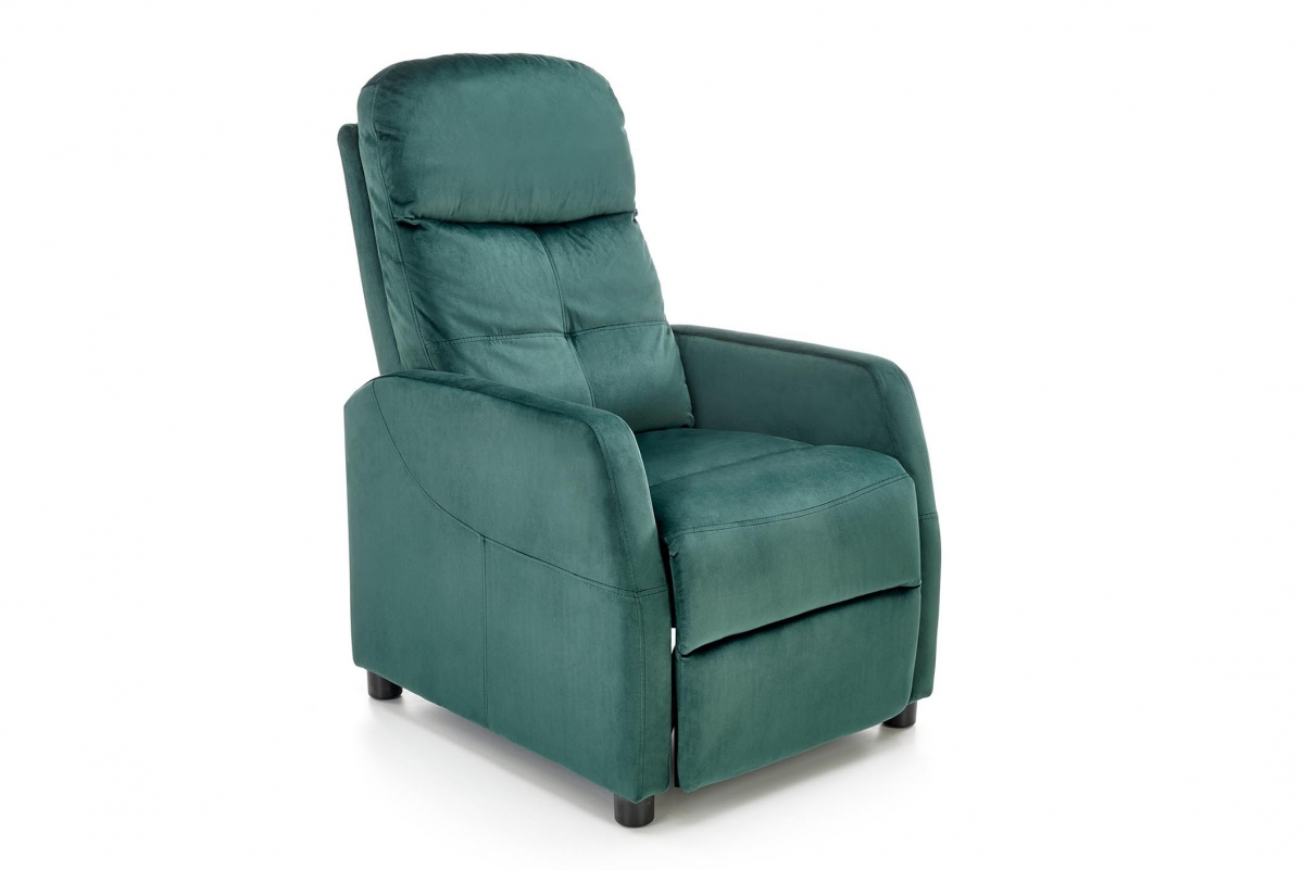 Rozkladacie kreslo Pelino 2 - tmavozelený zamat Bluvel 78 Kreslo rozkladany Felipe 2 - tmavý Zelený zamat Bluvel 78