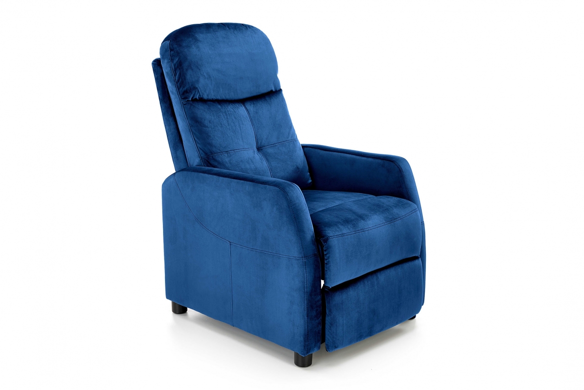 Rozkladacie kreslo Pelino 2 - tmavomodrý zamat Bluvel 86 Kreslo rozkladany Felipe 2 - granátová zamat Bluvel 86