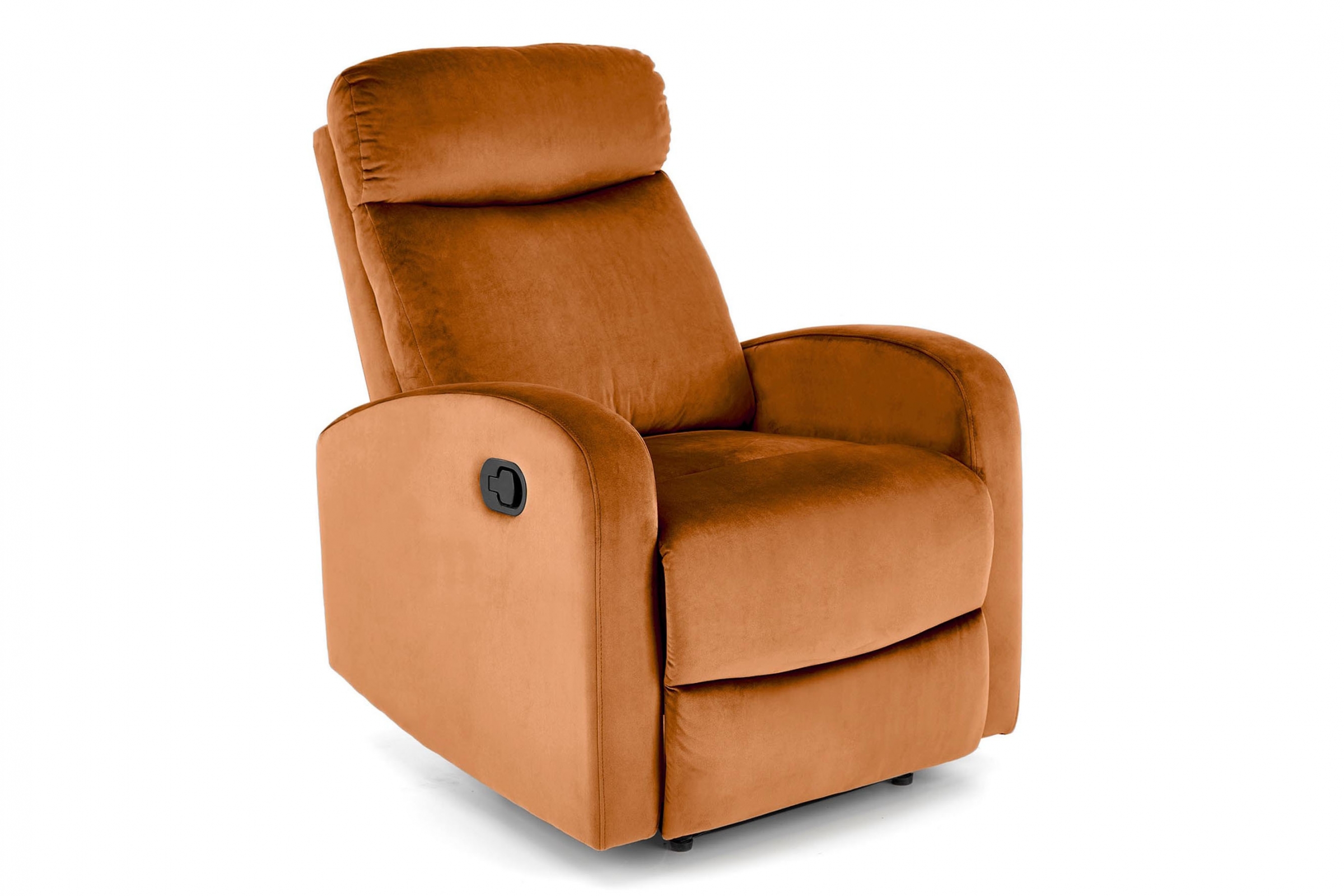 Rozkladacie kreslo Wonder s funkciou hojdania - škoricový zamat Bluvel 4215 Kreslo rozkladany Wonder - škoricový welwet Bluvel 4215