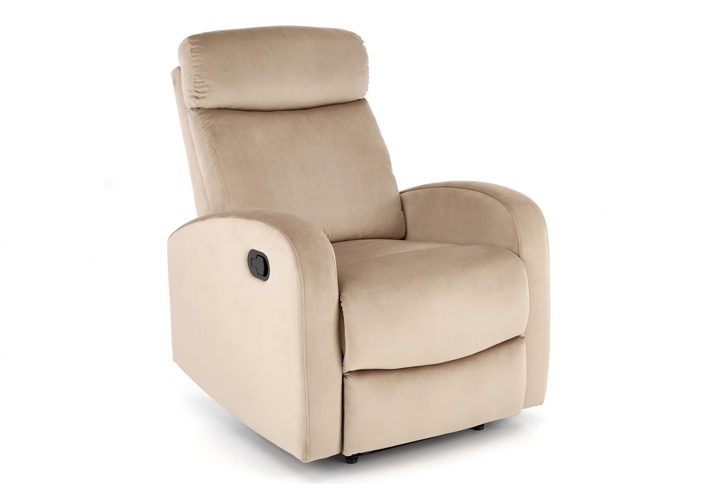 Rozkladacie kreslo Wonder s funkciou hojdania - béžový zamat Bluvel 28 Kreslo rozkladany Wonder z funkcja kolyski - béžový welwet Bluvel 28