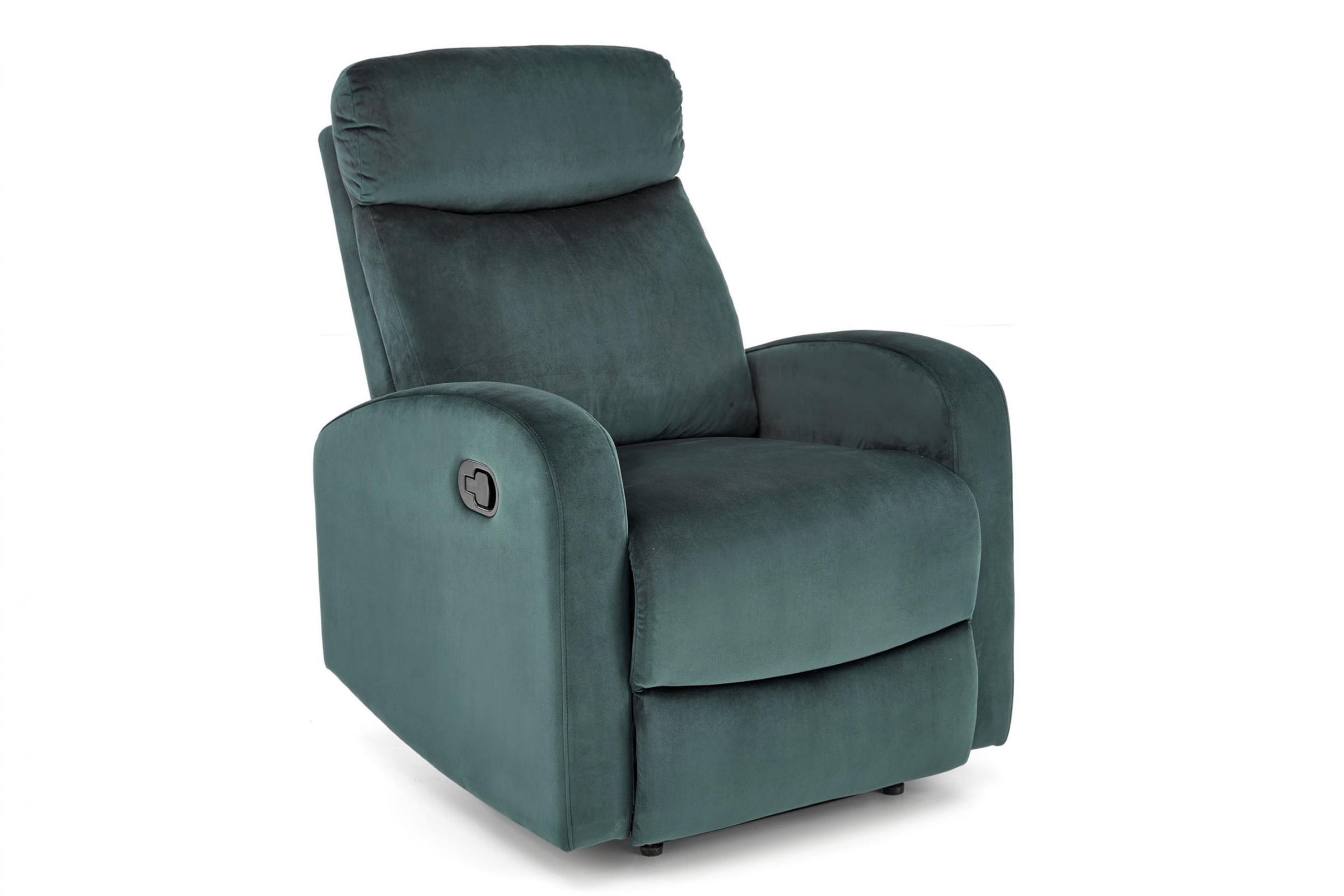 Rozkladacie kreslo Wonder s funkciou hojdania - tmavozelený zamat Bluvel 78 Kreslo rozkladany z funkcja kolysania Wonder - ciemno Zelený welwet