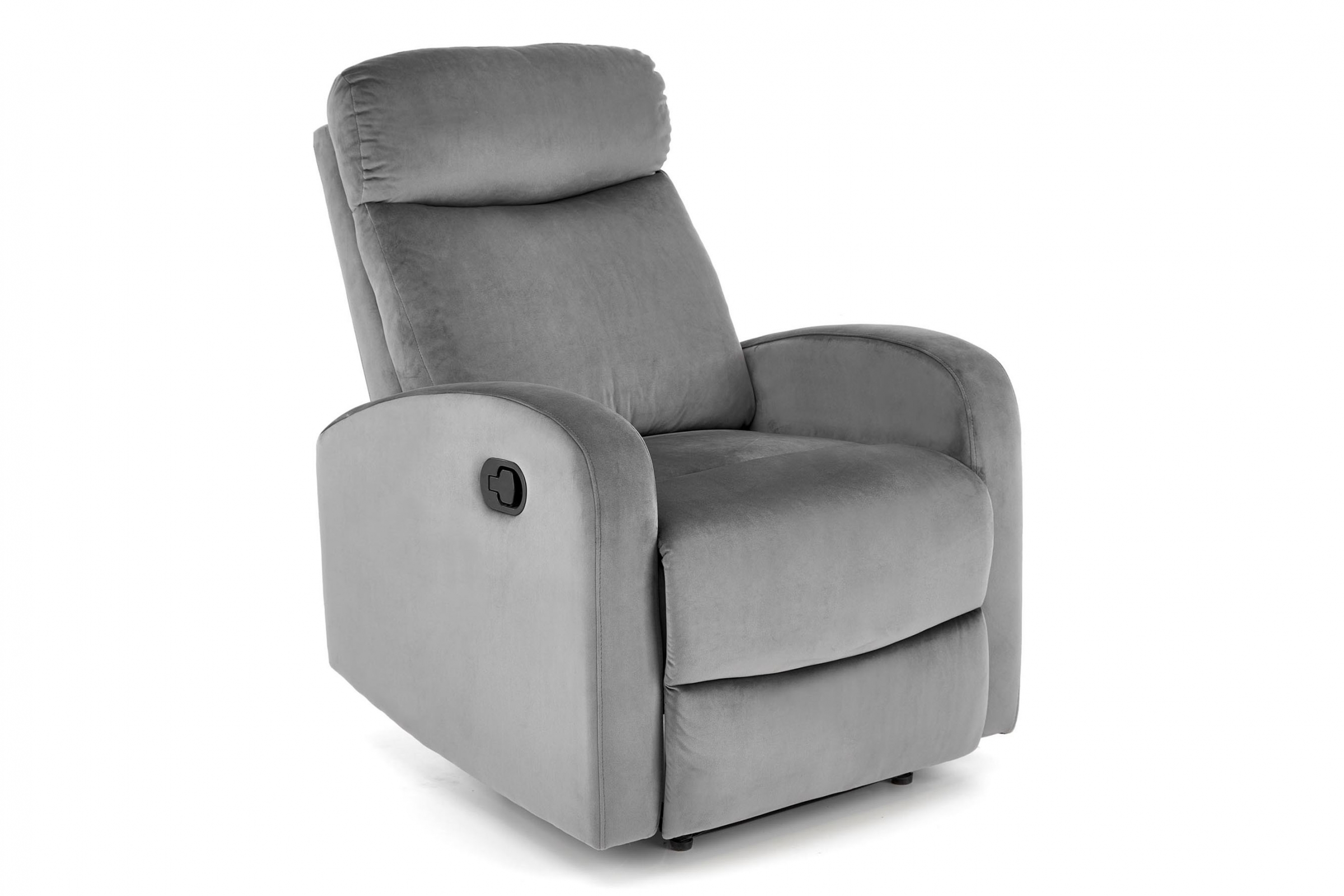 Rozkladacie kreslo Redli s funkciou hojdania - sivý zamat Kreslo rozkladany z funkcia kolysania Wonder - popiely welwet