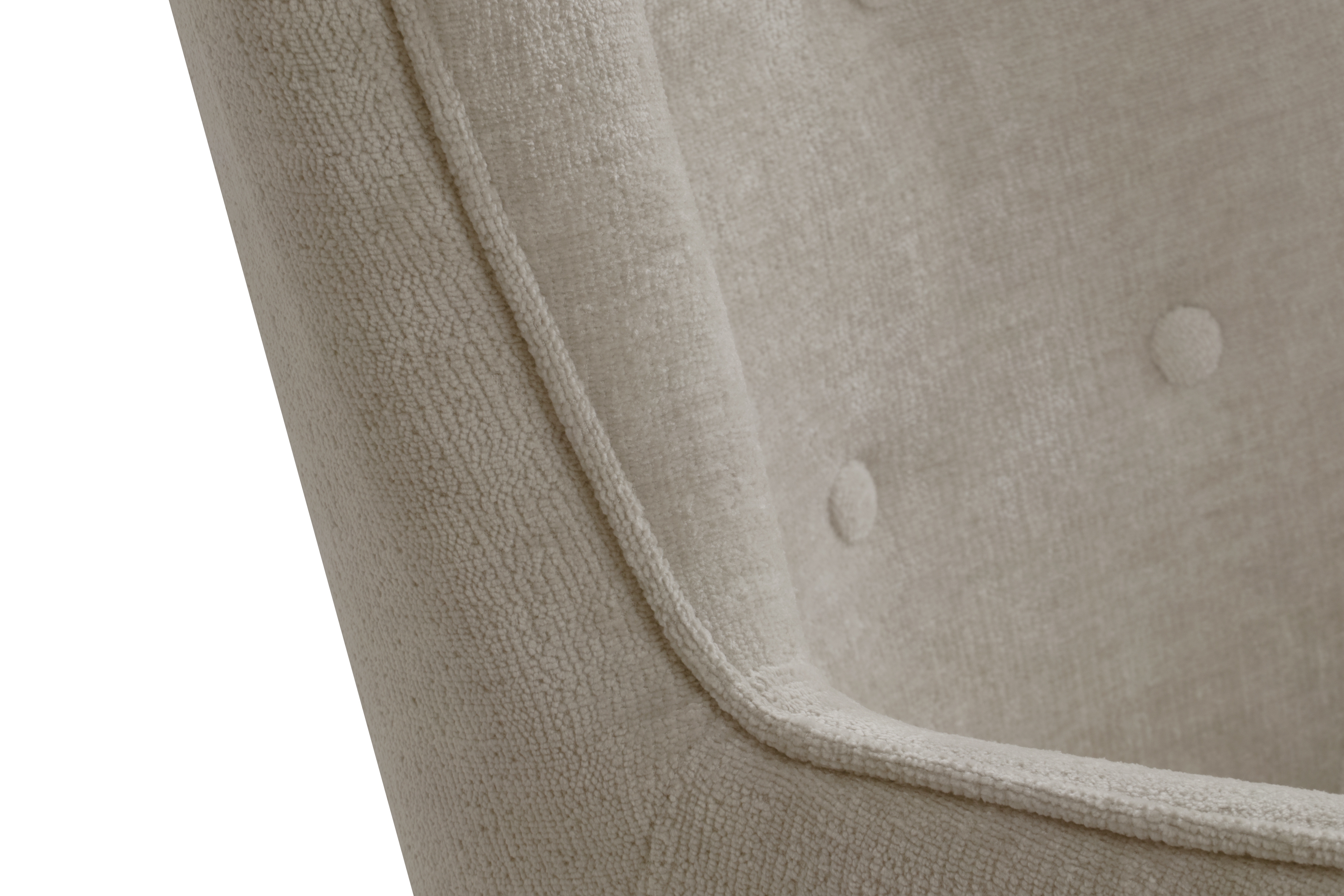 Křeslo ušák Elira - béžový šenil Perfect Harmony 07 / nohy venge Křeslo Ušák Elira z wysokimi nozkami - béžová šenil Perfect Harmony 07 / Nohy Venge