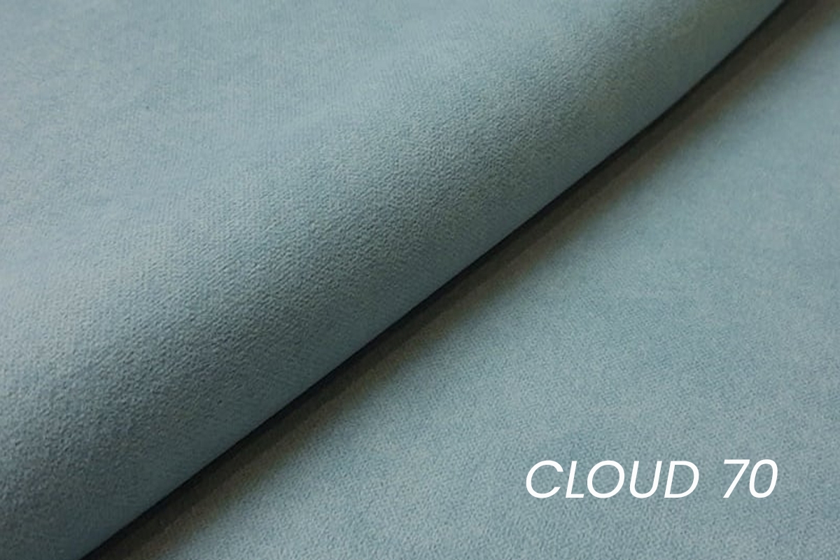 Kreslo ušiak Nordic – modrý ľahkočistiaci welvet Cloud 70 / nožičky venge Kreslo Ušiak Škandinávsky Nordic - Modrý welwet ľahkočistiaci Cloud 70 / Venge 