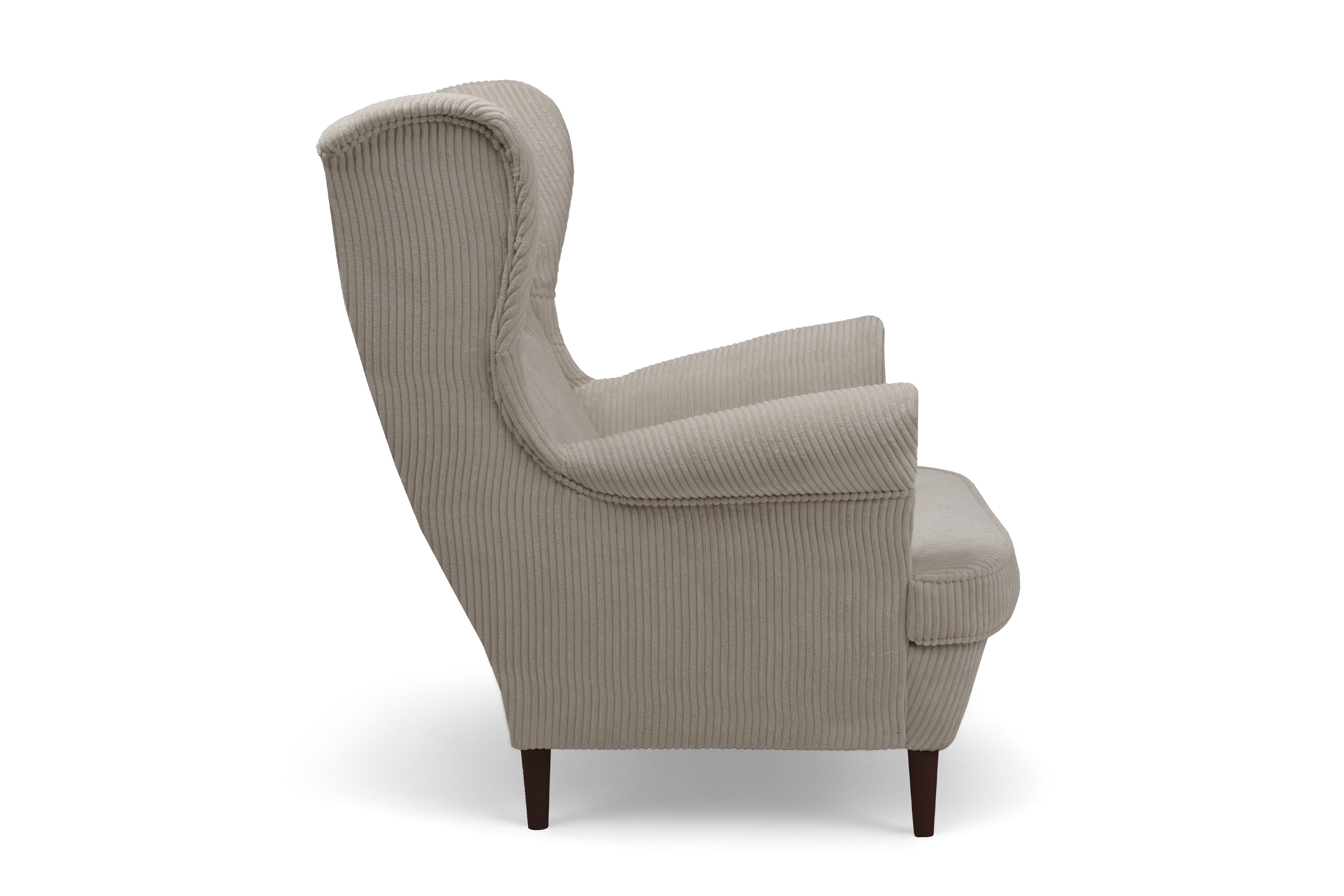 Křeslo ušák Vilano - béžový manšestr Poso 2 / nohy venge Křeslo Ušák Vilano - béžový manšestr Poso 2 / Nohy Venge 