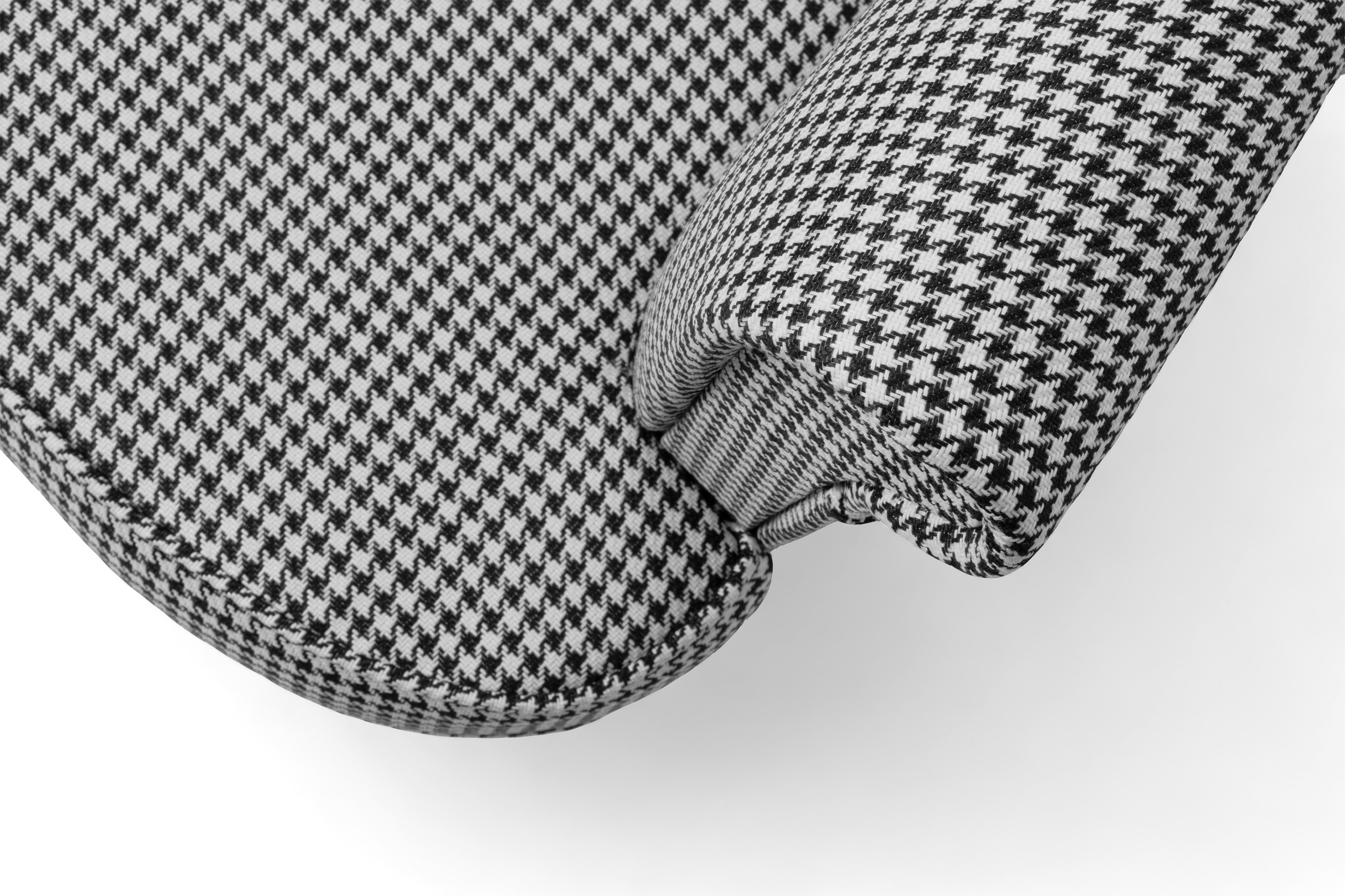 Křeslo ušák Vilano - vzor pepitka Kenia 700 / nohy buk Křeslo Ušák Vilano - wzor pepitka Kenia 700, Nohy buk 