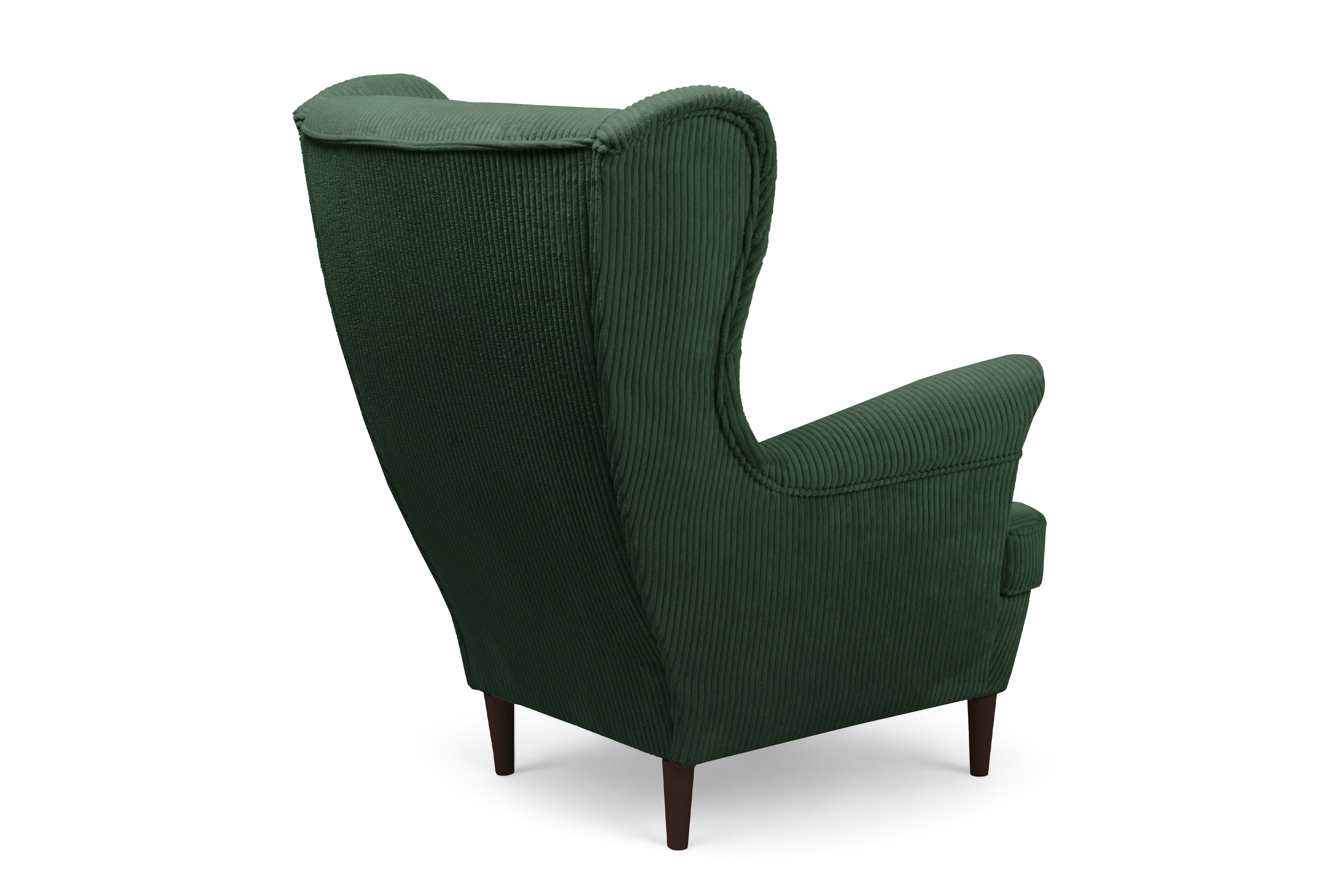 Křeslo ušák Vilano - zelený manšestr Poso 14 / nohy venge Křeslo Ušák Vilano - Zelený manšestr Poso 14 / Nohy Venge 