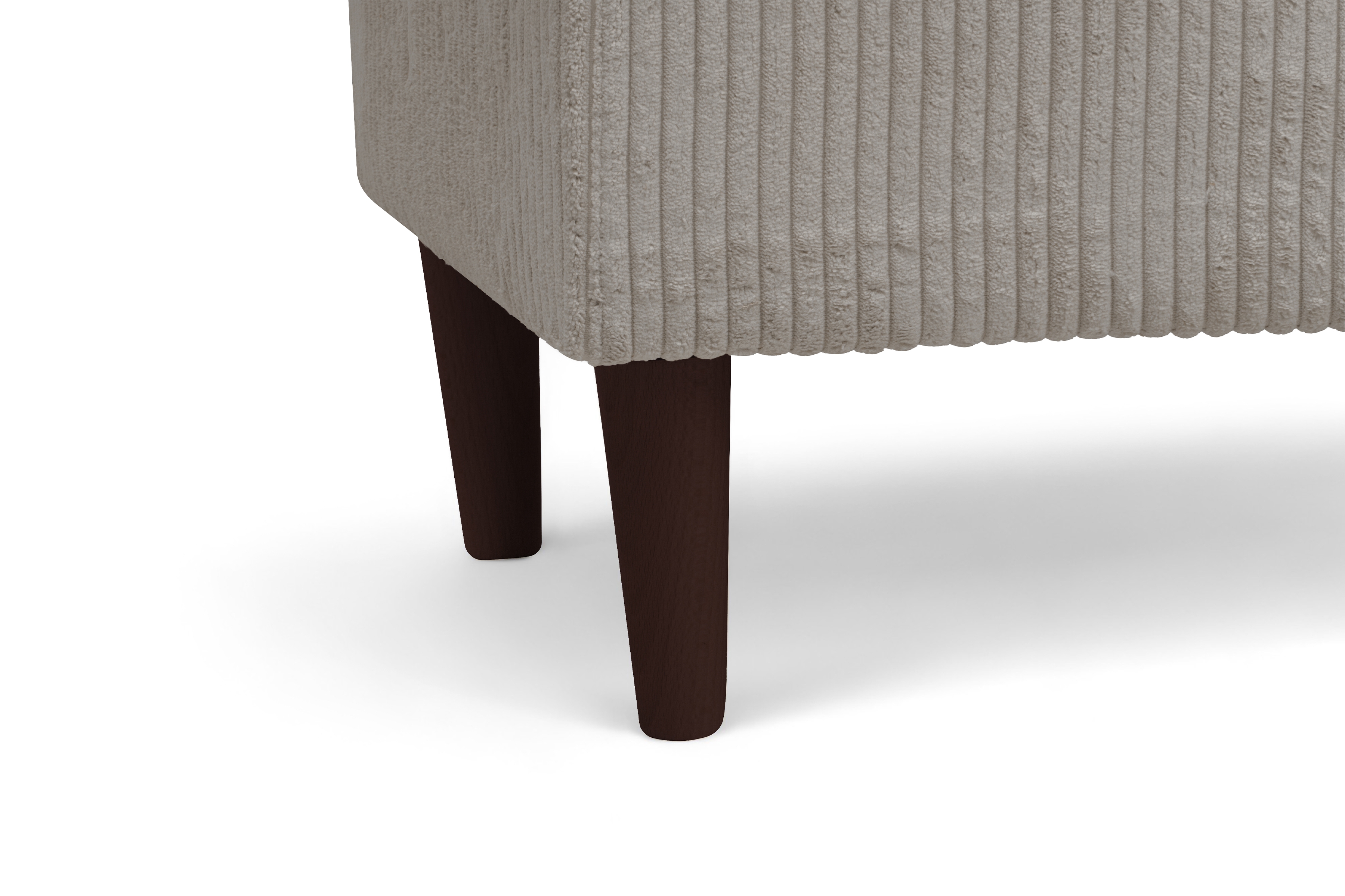 Křeslo ušák Vilano s podnožkou - béžový manšestr Poso 2 / nohy venge Křeslo Ušák Vilano z podnozkiem - béžový manšestr Poso 2 / Nohy Venge 