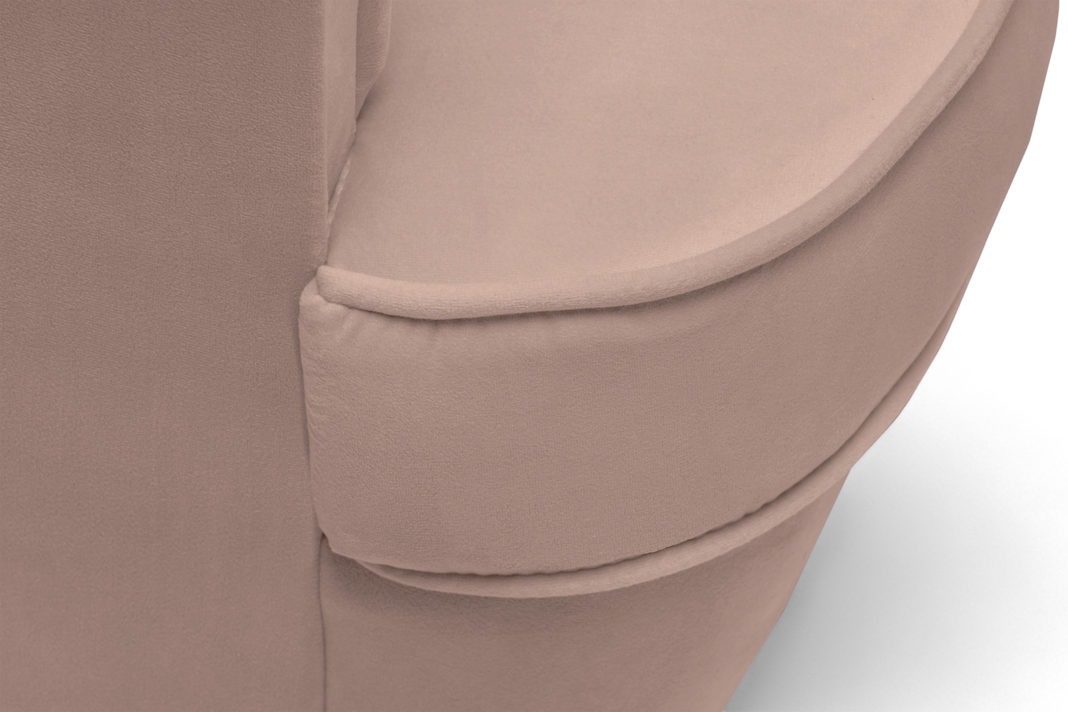 Křeslo ušák Vilano s podnožkou - růžový hydrofobní samet Matt Velvet 61 / nohy venge Křeslo Ušák Vilano z podnozkiem - Růžová samet hydrofobní  Matt Velvet 61 / Nohy Venge 