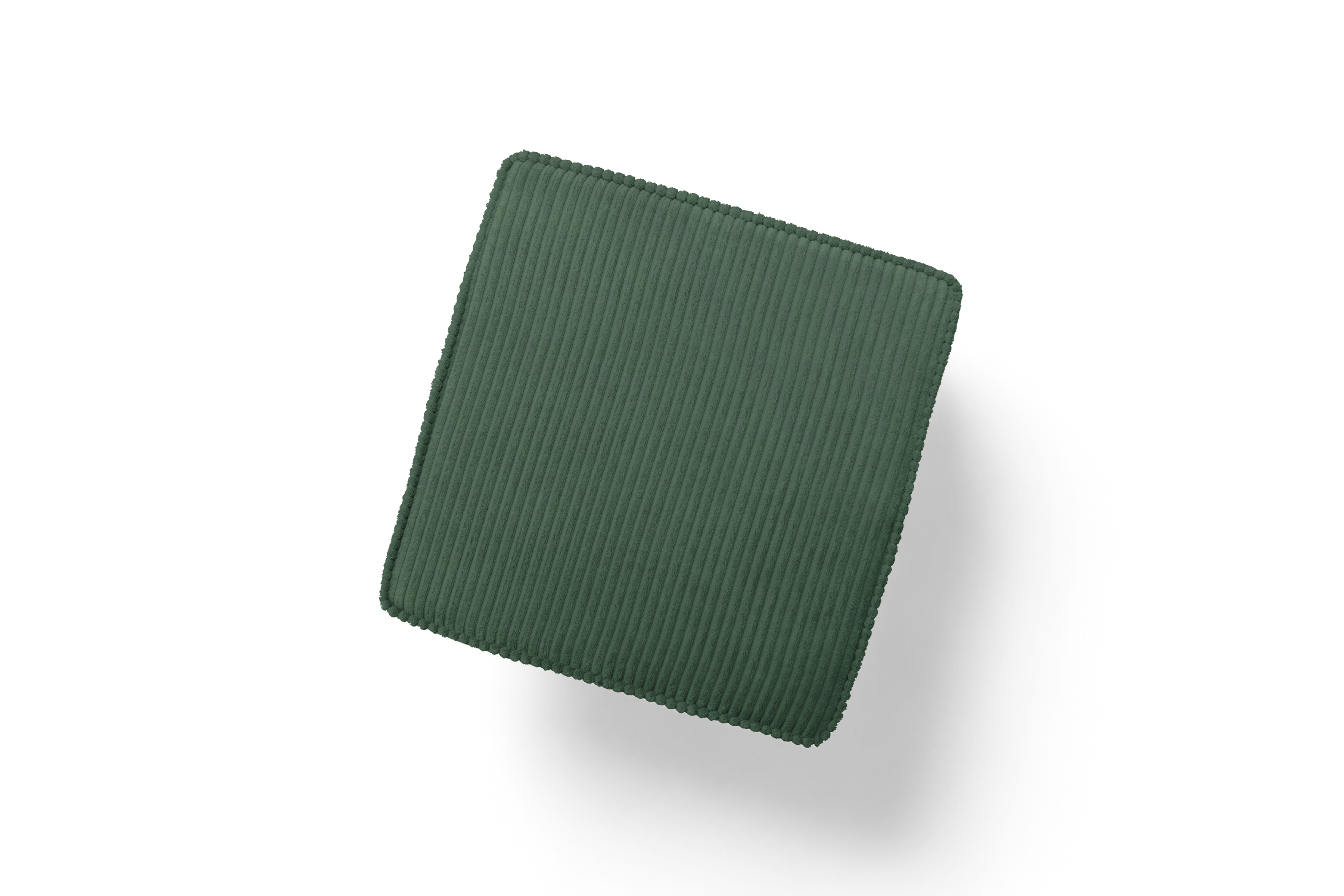 Křeslo ušák Vilano s podnožkou - zelený manšestr Poso 14 / nohy venge Křeslo Ušák Vilano z podnozkiem - Zelený manšestr Poso 14 / Nohy Venge 