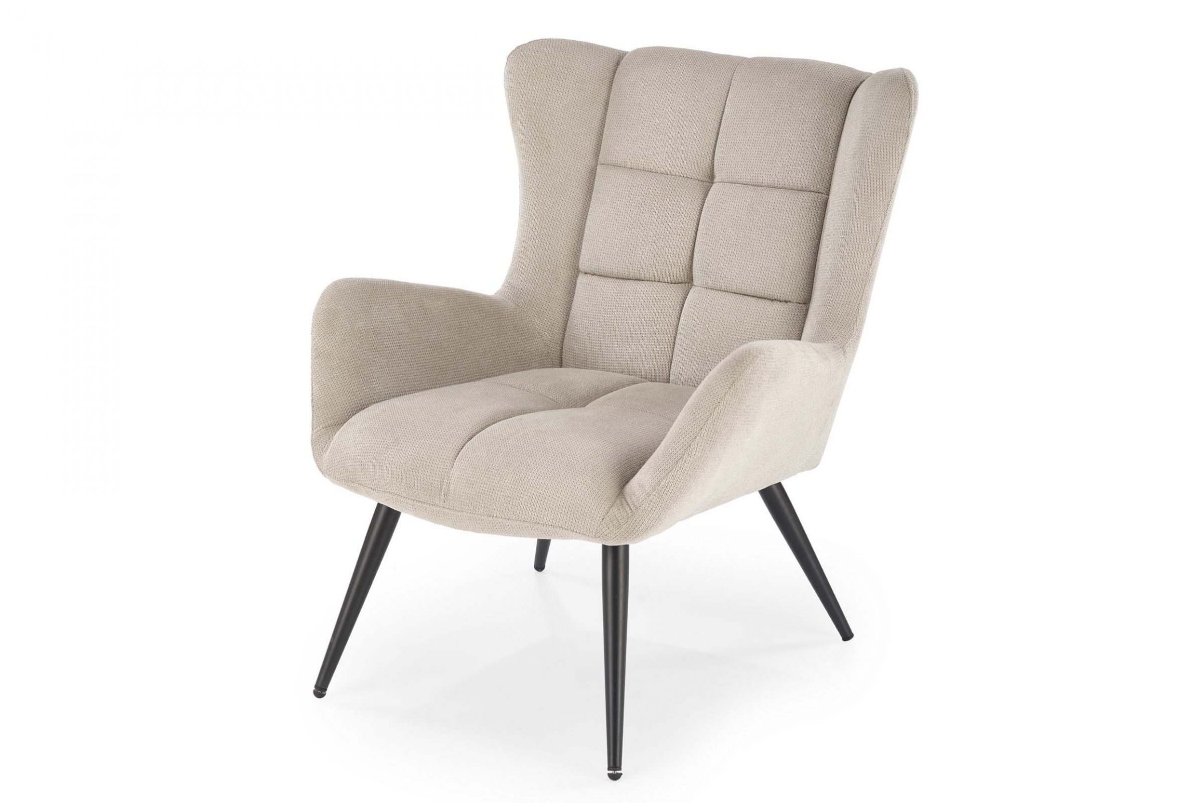 Křeslo Byron - béžová látka Vardo 28 Křeslo čalouněná Byron - béžová plecionka Vardo 28