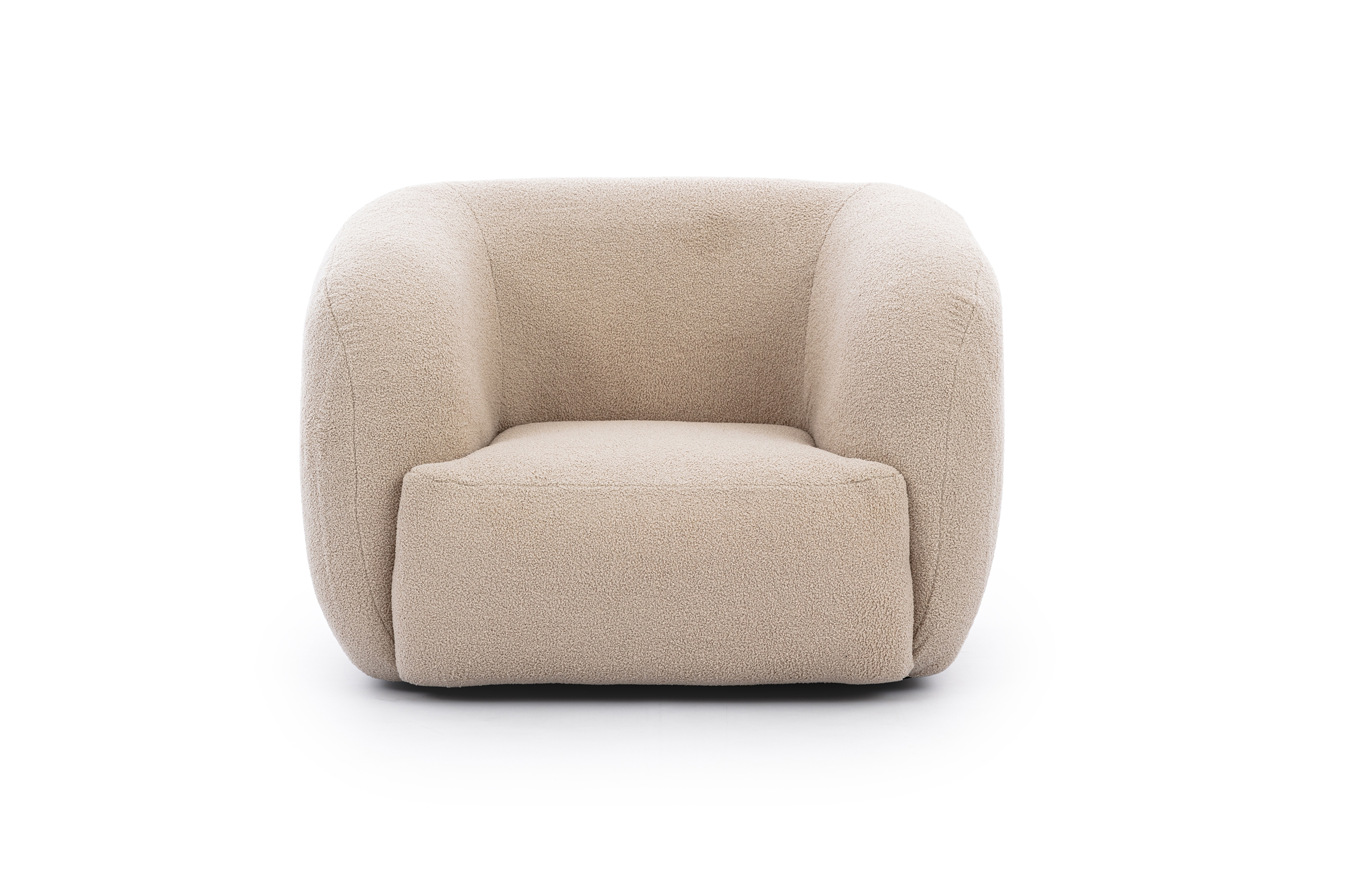 Relaxačné kreslo Dalin - svetlobéžová boucla Lambi 5 Kreslo odpočinkové Dalin - Béžová boucla Lambi 5