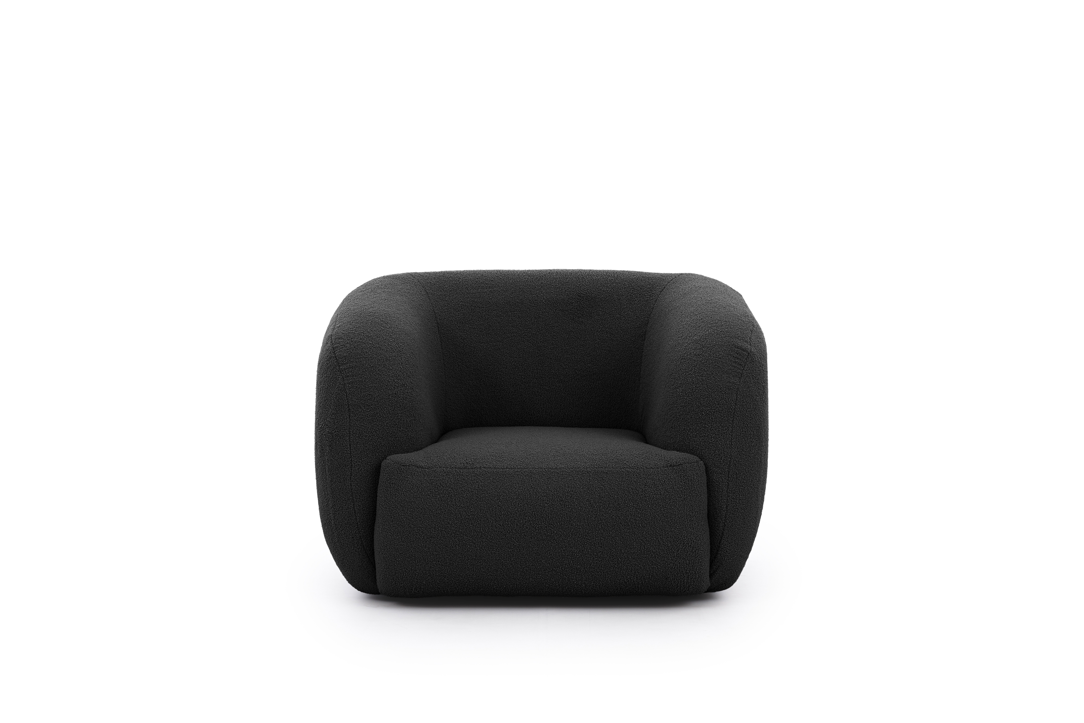 Relaxačné kreslo Dalin - čierna boucla Lambi 13 Kreslo odpočinkové Dalin - Čierna boucla Lambi 13